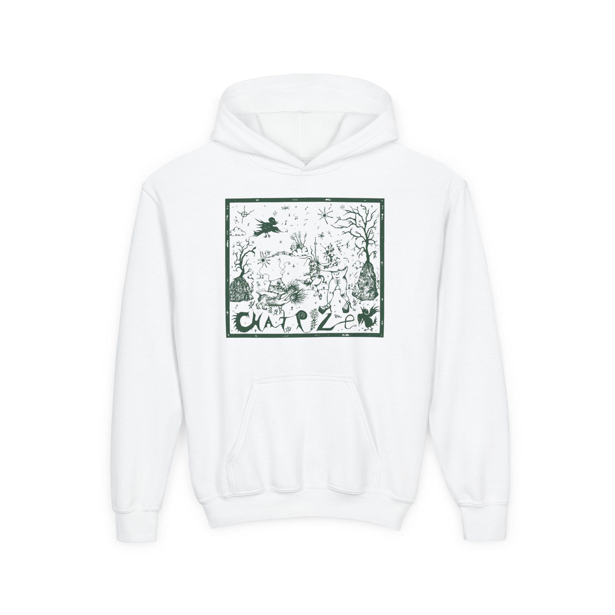 Chat Pile Olivia Gibb Youth Heavy Blend Hooded Sweatshirt