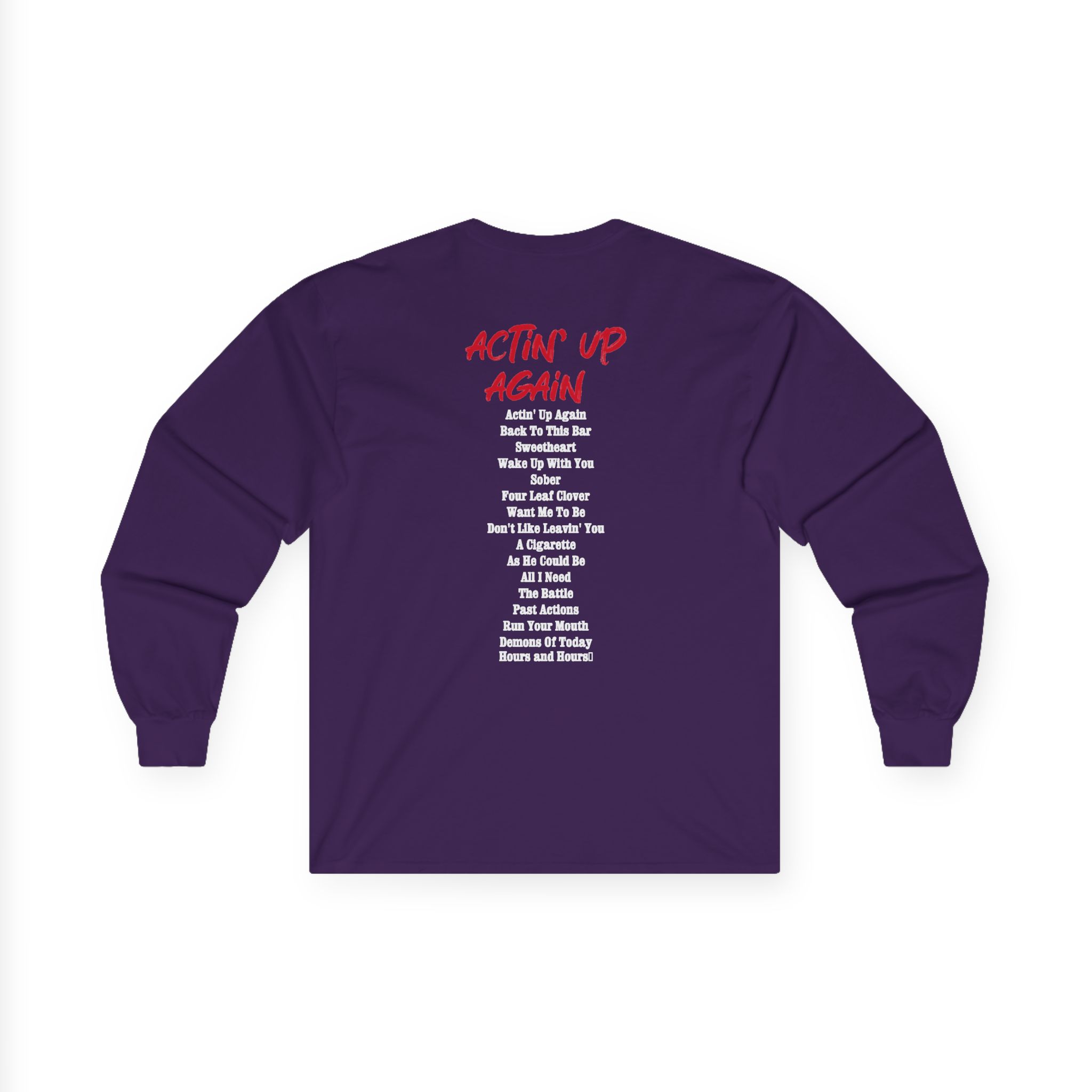 Gavin Adcock Actin' Up Again Album Unisex Ultra Cotton Long Sleeve Tee - Image 8