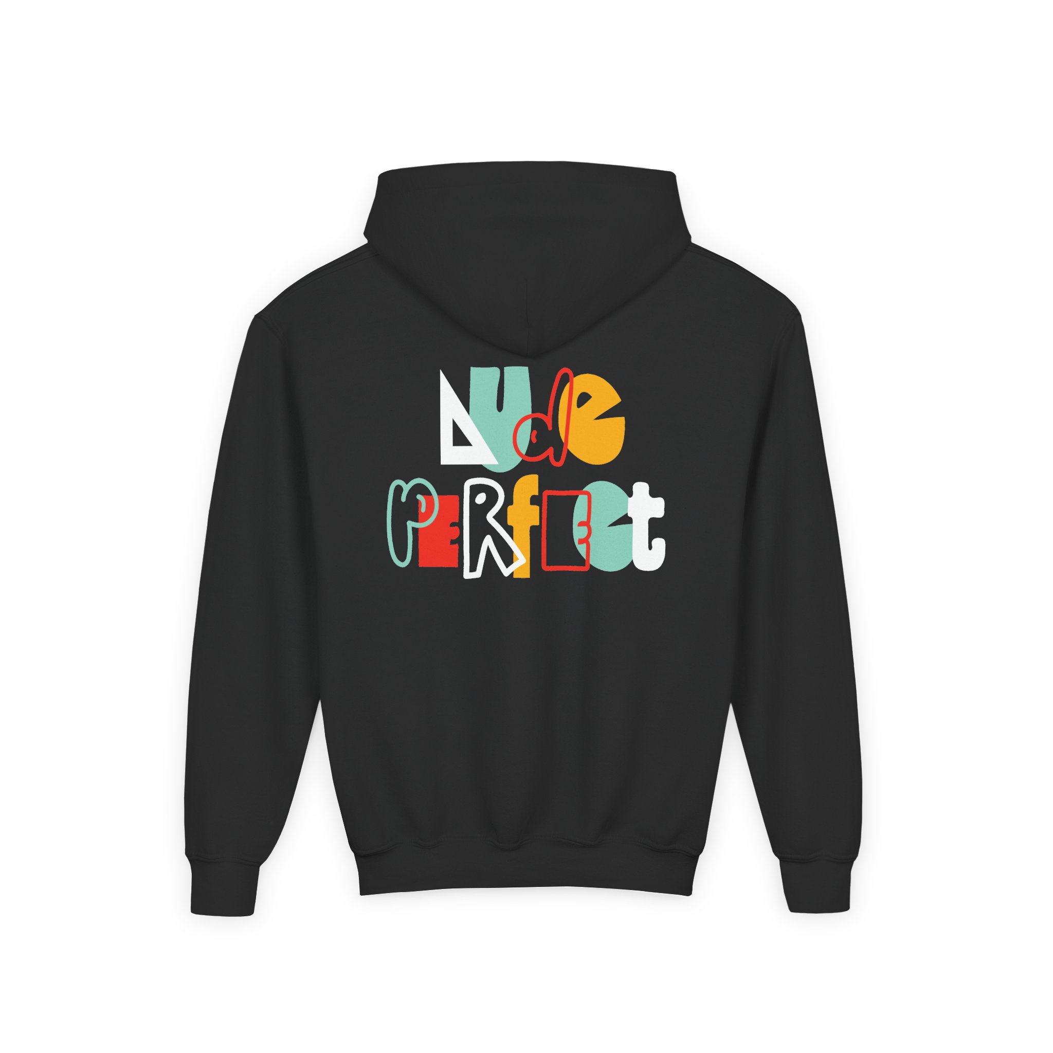 Dude Perfect Shape Youth Heavy Blend Hooded Sweatshirt - Image 2