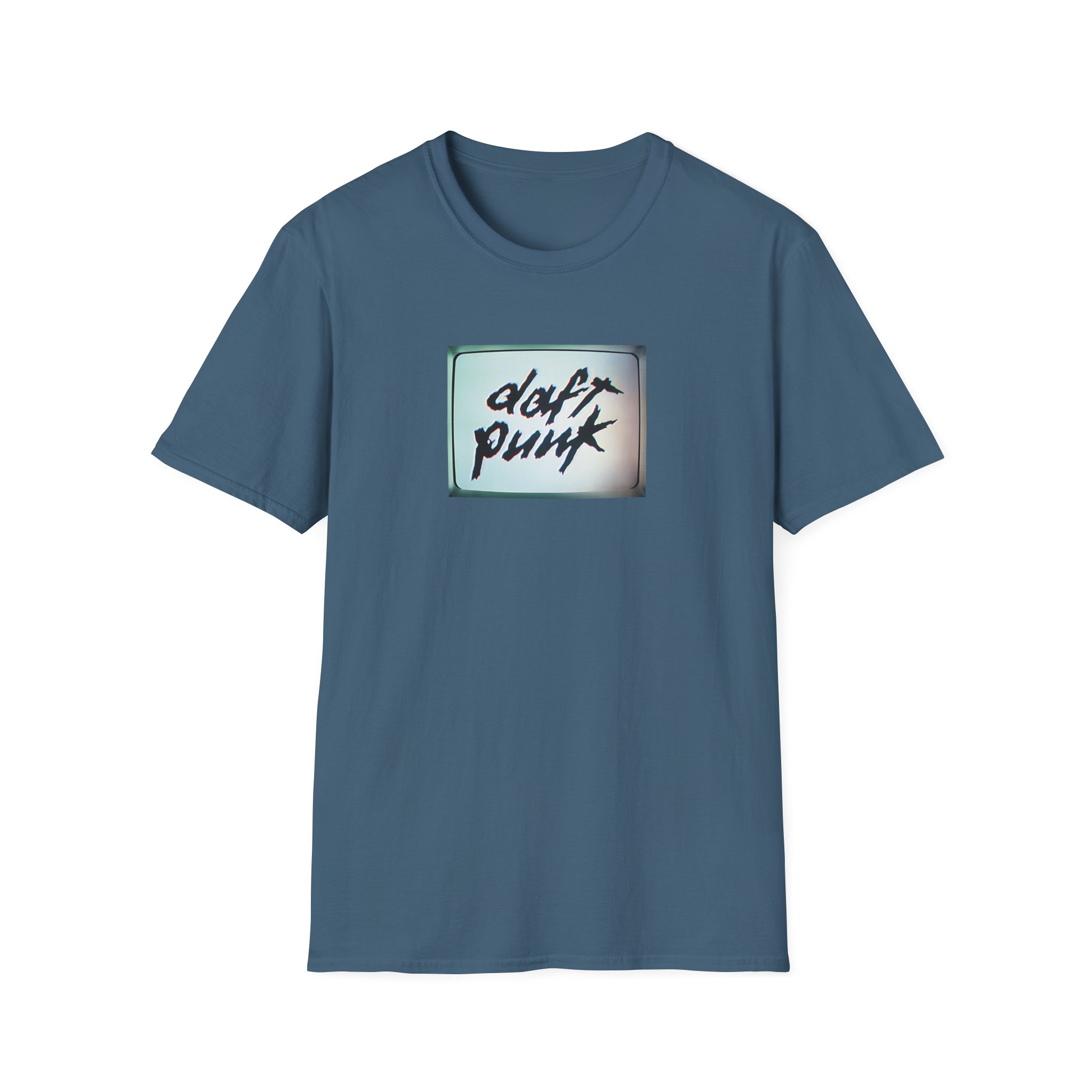 Daft Punk Human After All Black Unisex Softstyle T-Shirt - Image 13