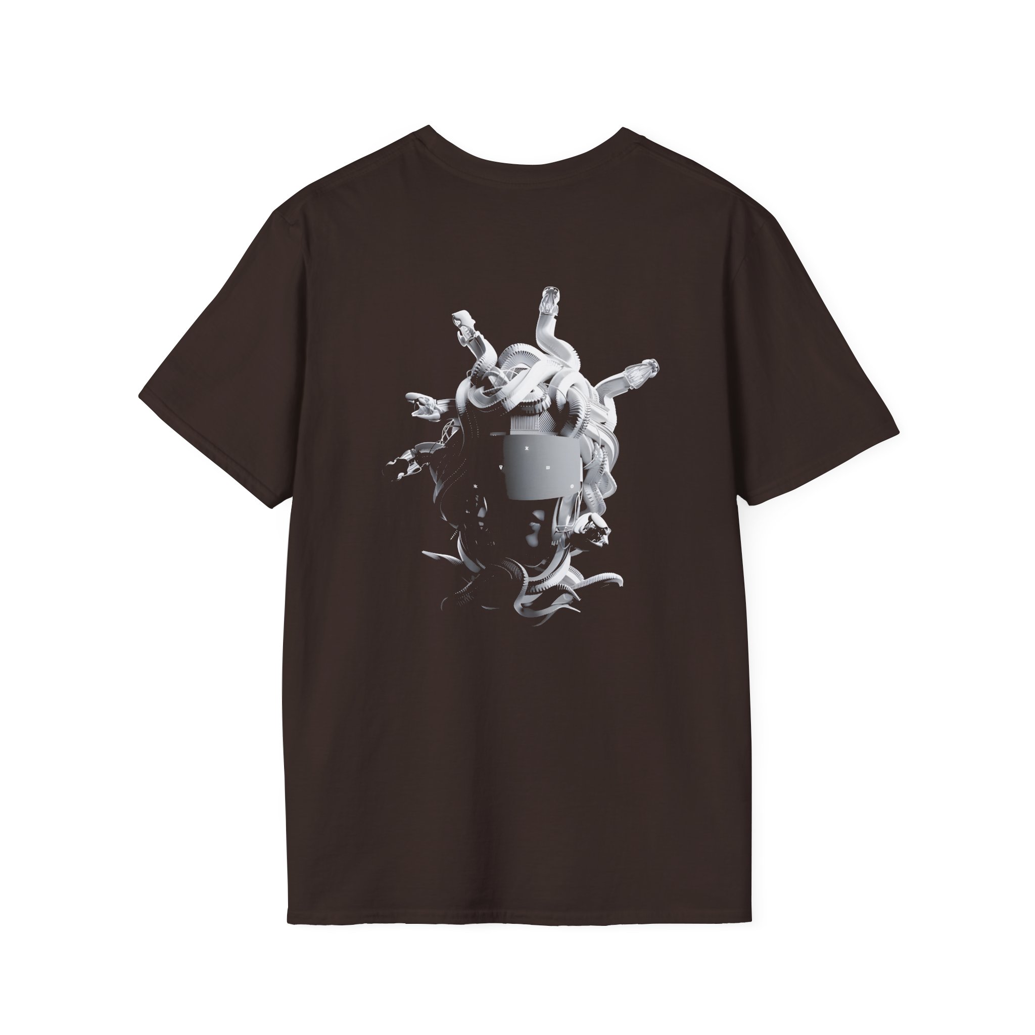 Meduza Greyscale Head Unisex Softstyle T-Shirt - Image 6