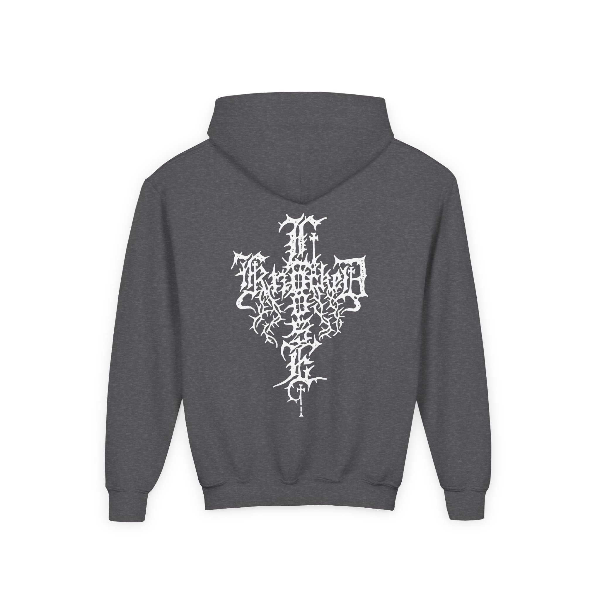 Knocked Loose Horse Cross Youth Heavy Blend Hooded Sweatshirt - Image 8