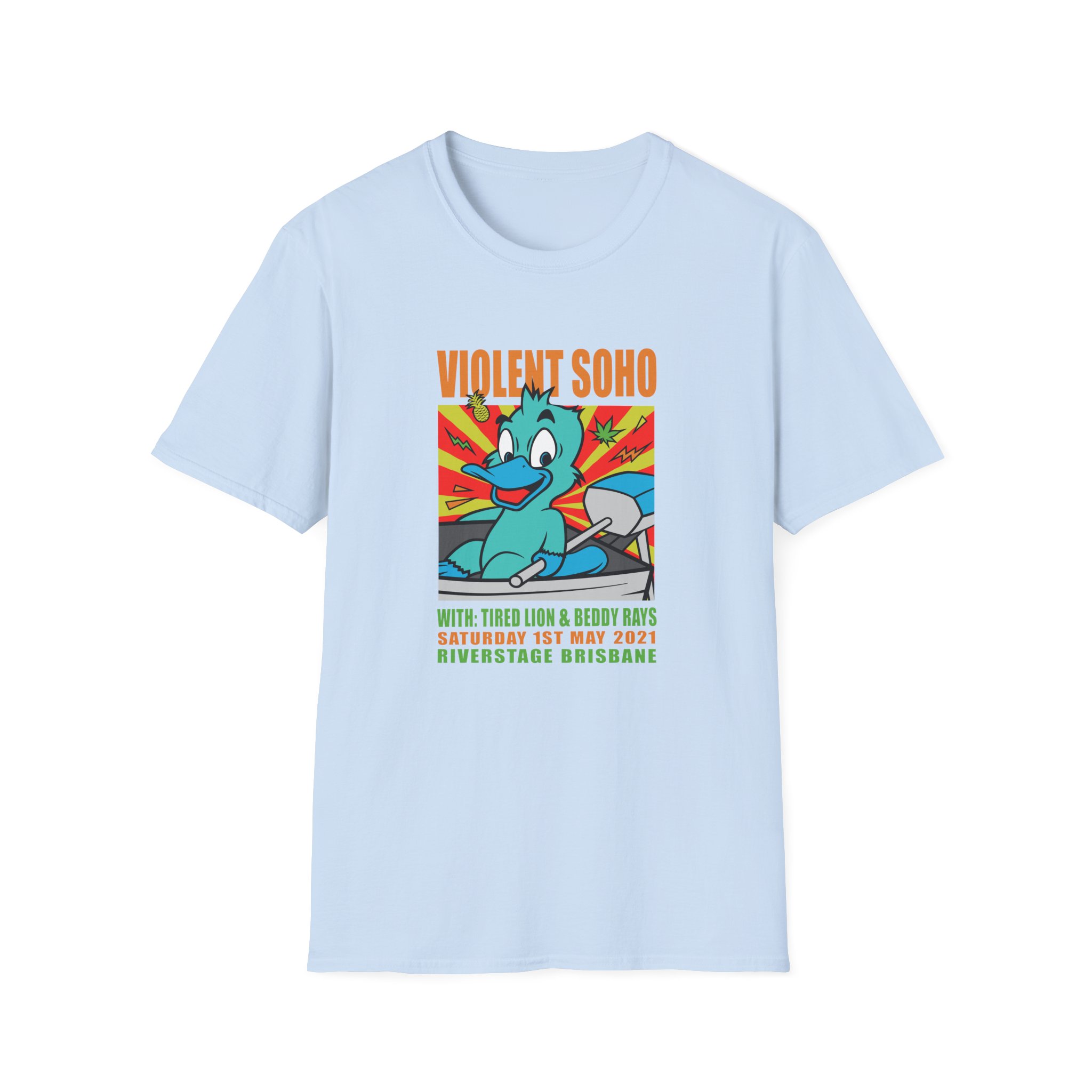 Violent Soho Event Poster Unisex Softstyle T-Shirt - Image 15