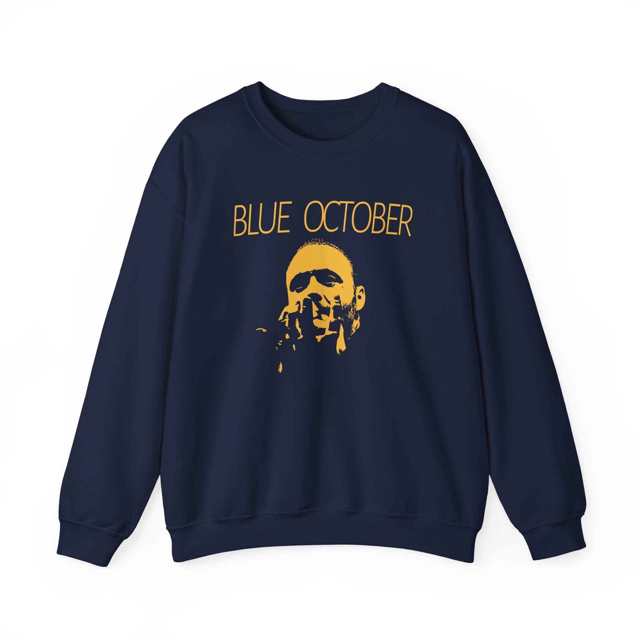 Blue October Midnight Foil Unisex Heavy Blend™ Crewneck Sweatshirt - Image 13