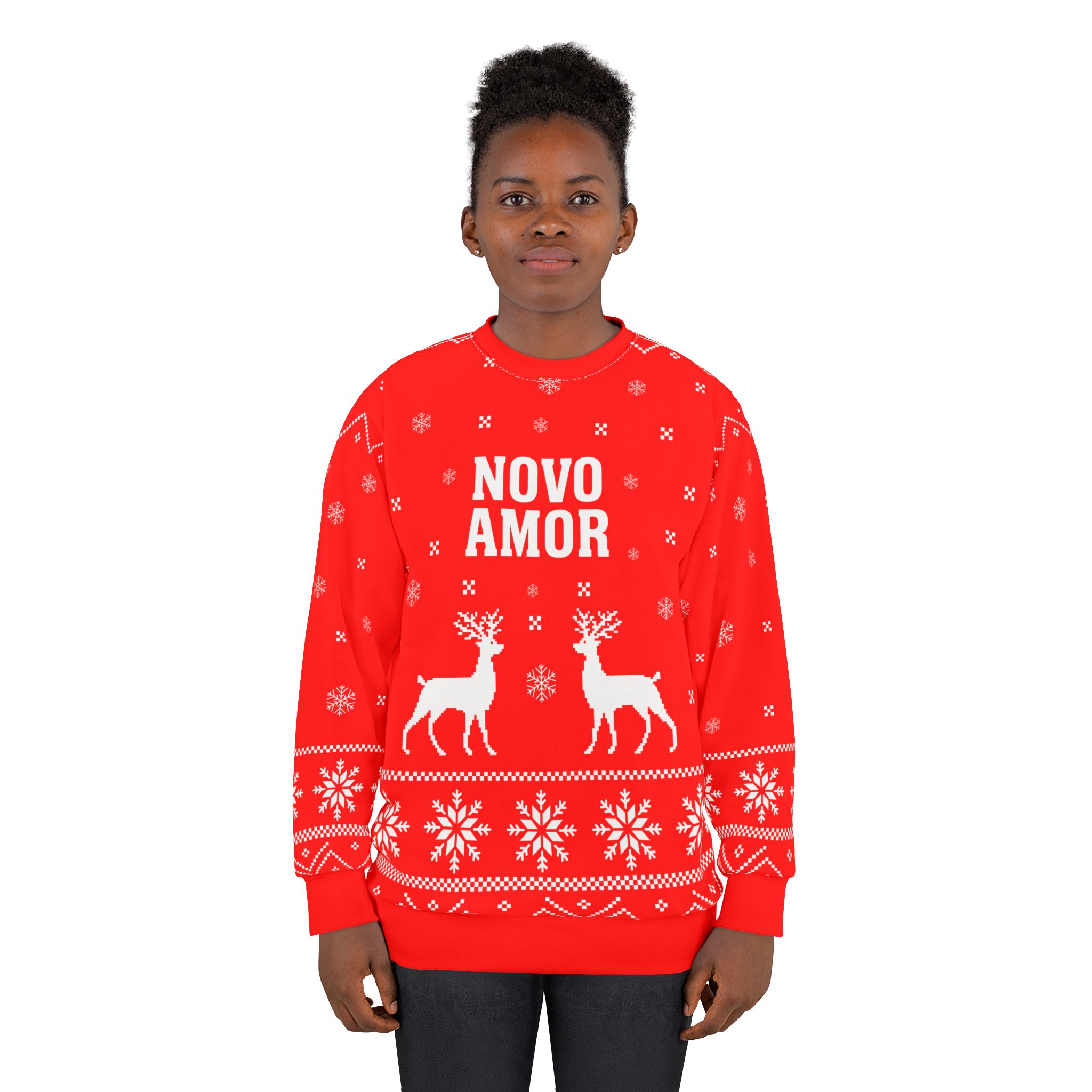 Novo Amor Unisex Sweatshirt (AOP) - Image 4