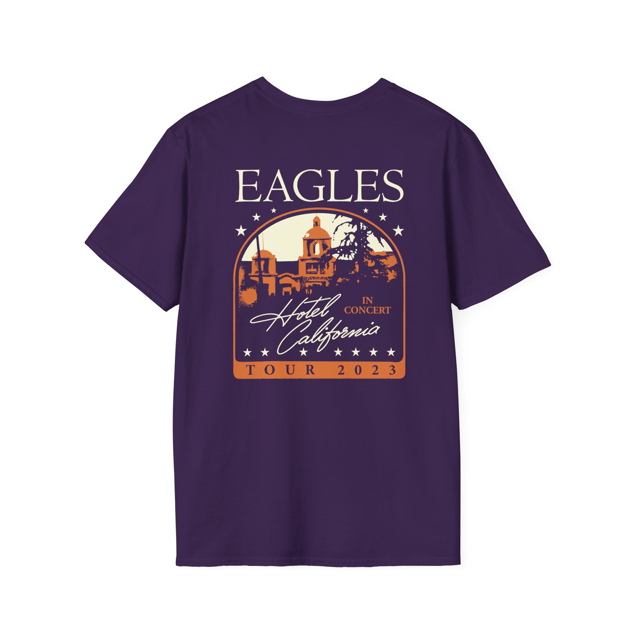 The Eagles Hotel California Unisex Softstyle T-Shirt - Image 8