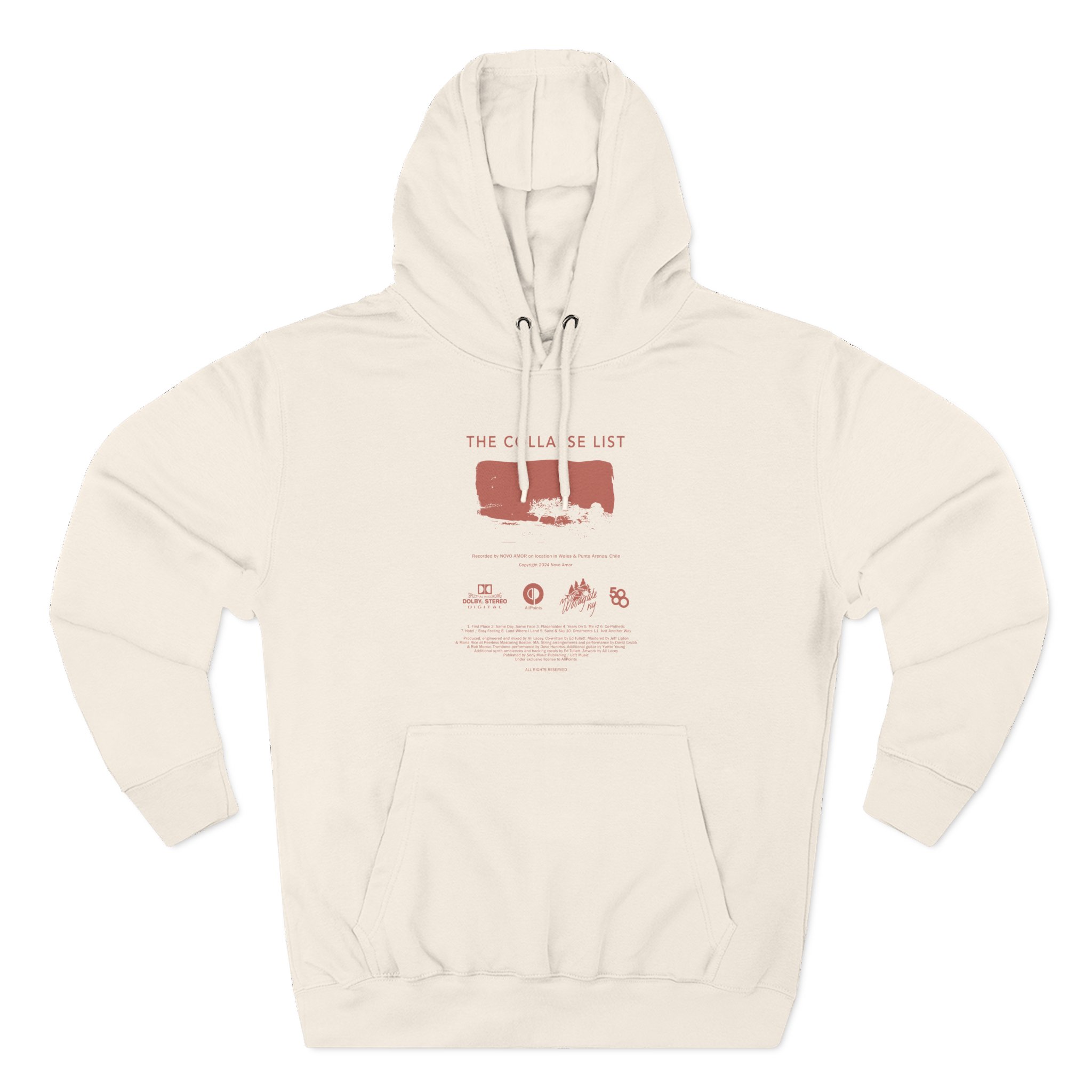 Novo Amor The Collapse List Three-Panel Fleece Hoodie - Image 3