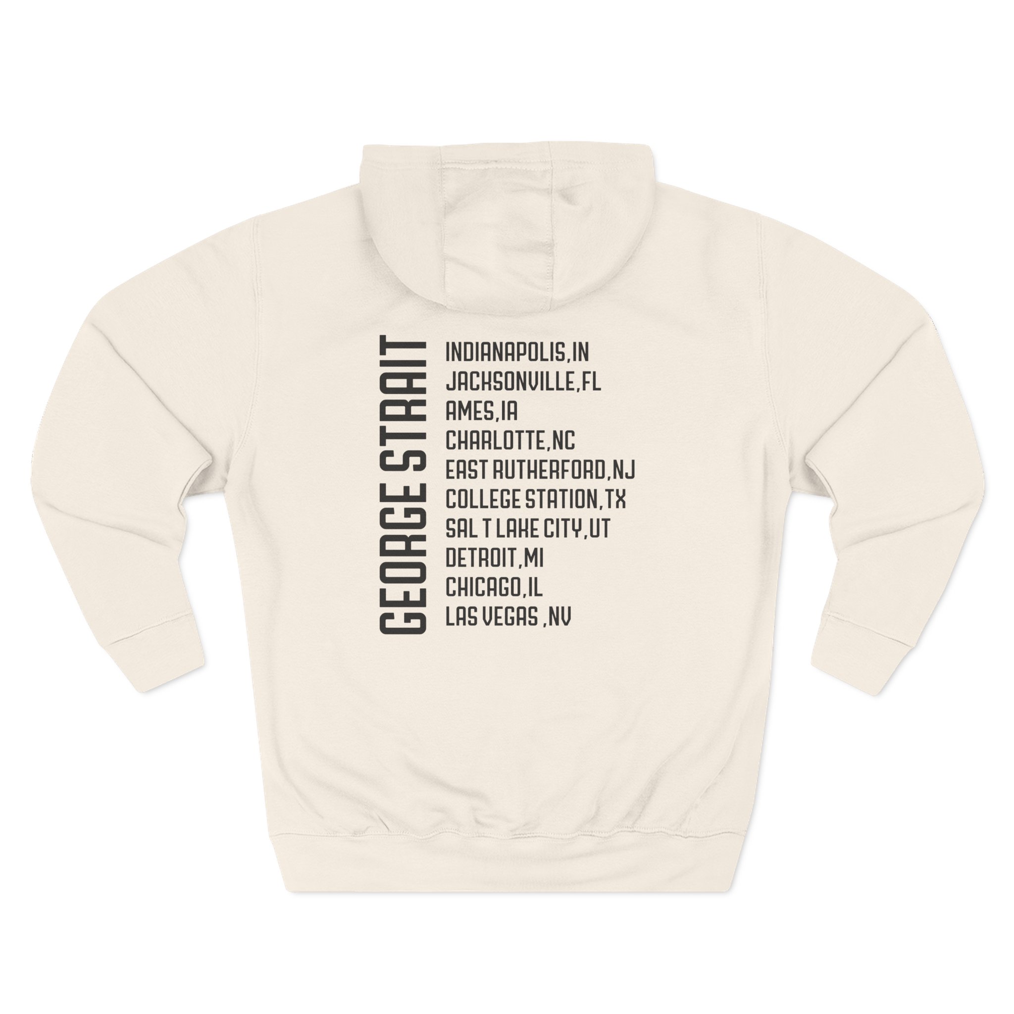 George Strait Heather Denim Silhouette Three-Panel Fleece Hoodie - Image 6