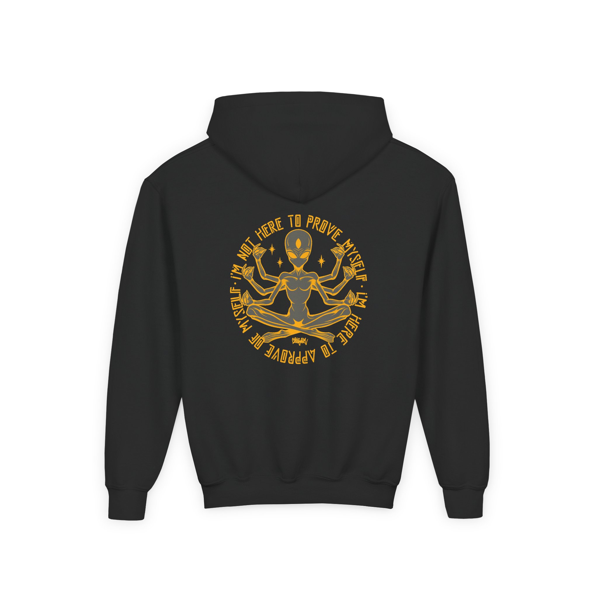 Lsdream Cosmic Upgrade Youth Heavy Blend Hooded Sweatshirt - Image 4