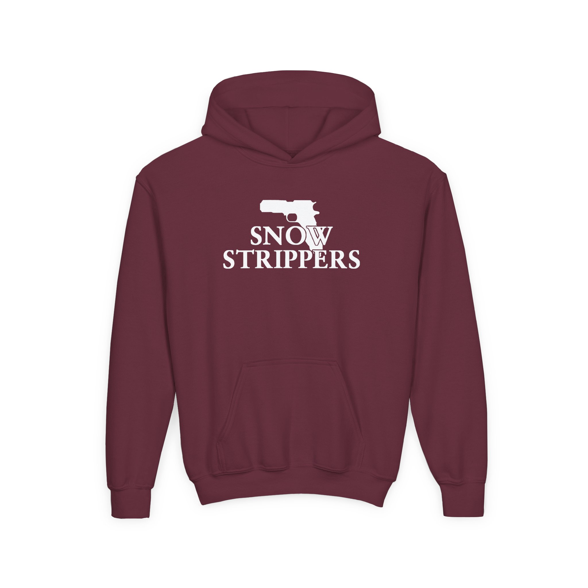 Youth Snow Strippers Heavy Blend Hooded Sweatshirt - Image 3
