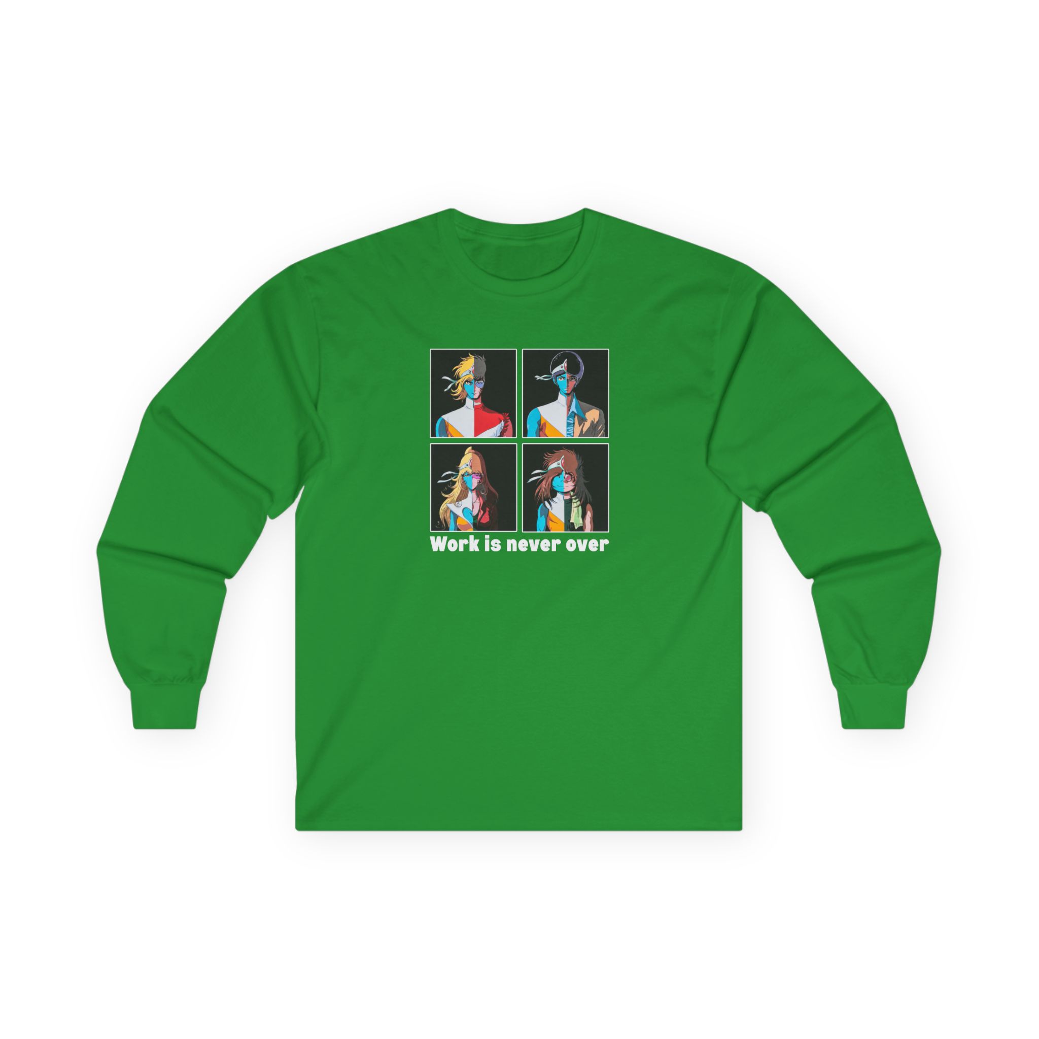 Daft Punk Work is never over Unisex Ultra Cotton Long Sleeve Tee - Image 9