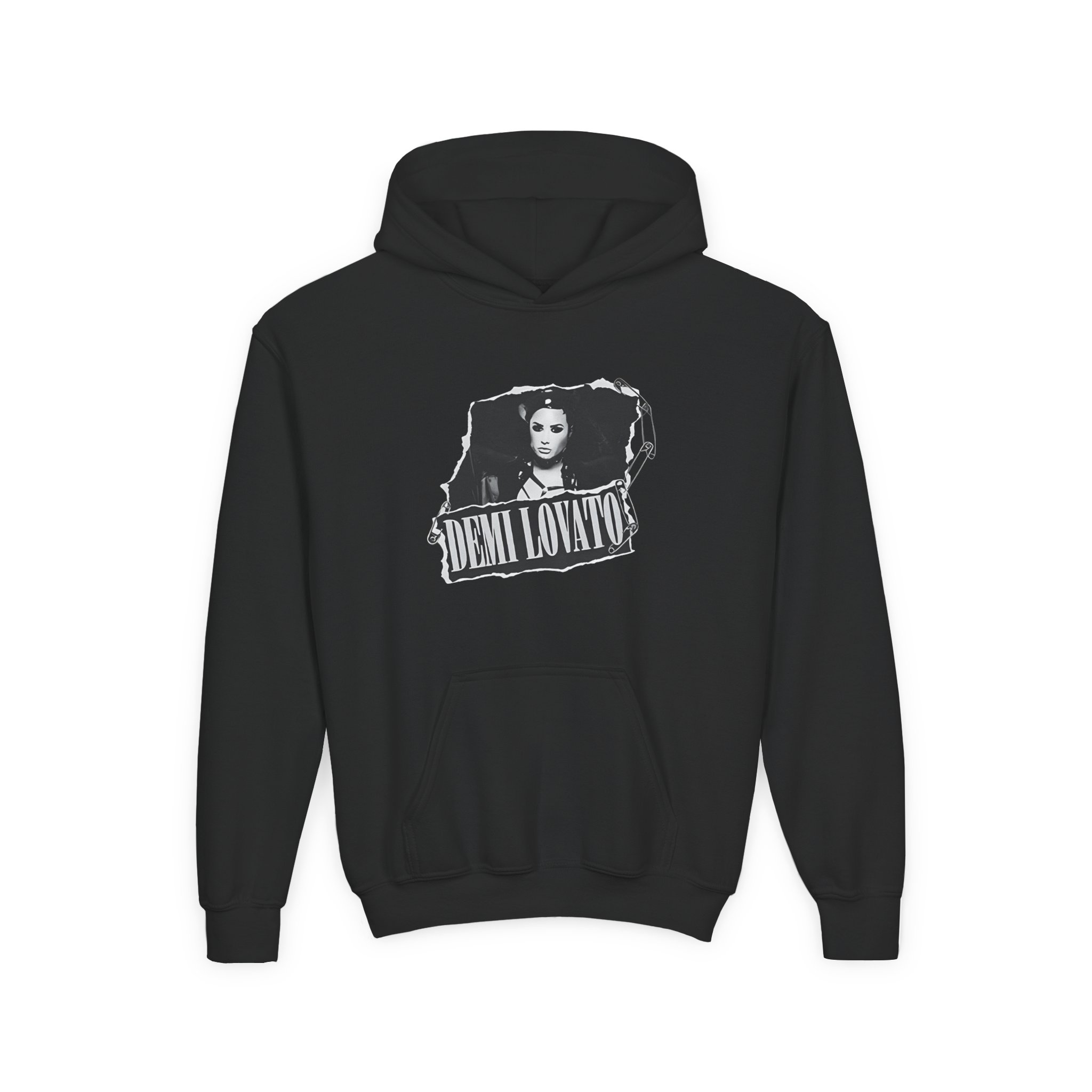 D L Ripped Photo Youth Heavy Blend Hooded Sweatshirt