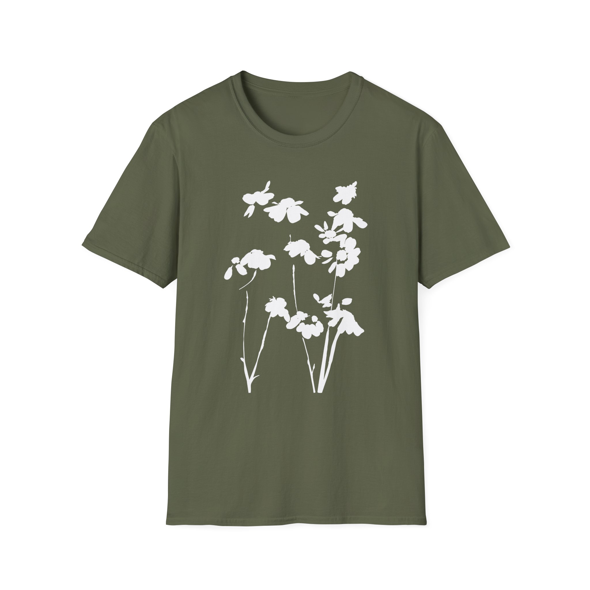 AG petal blurred flowers Unisex Softstyle T-Shirt - Image 7