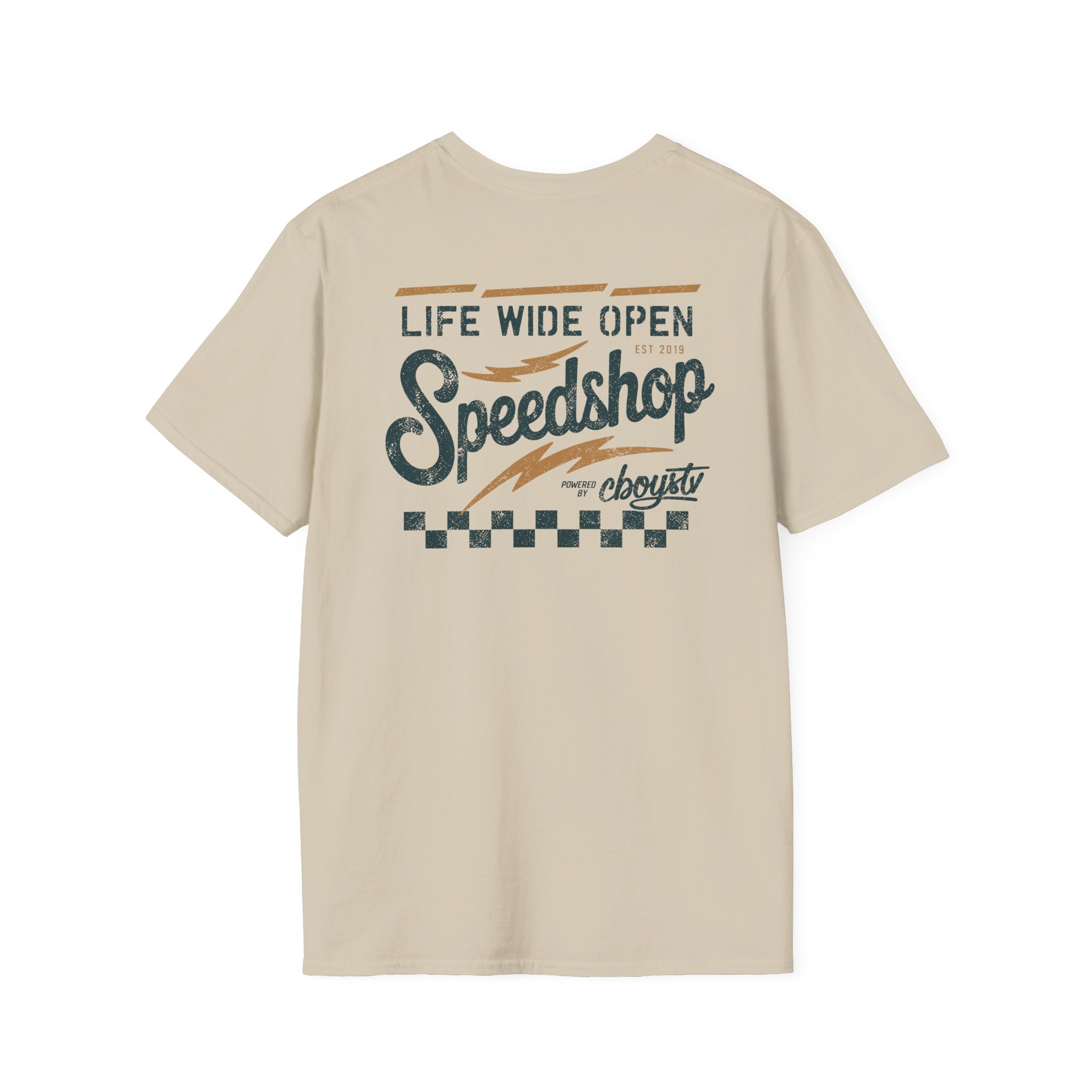 Cboystv Speed Shop Unisex Softstyle T-Shirt - Image 4