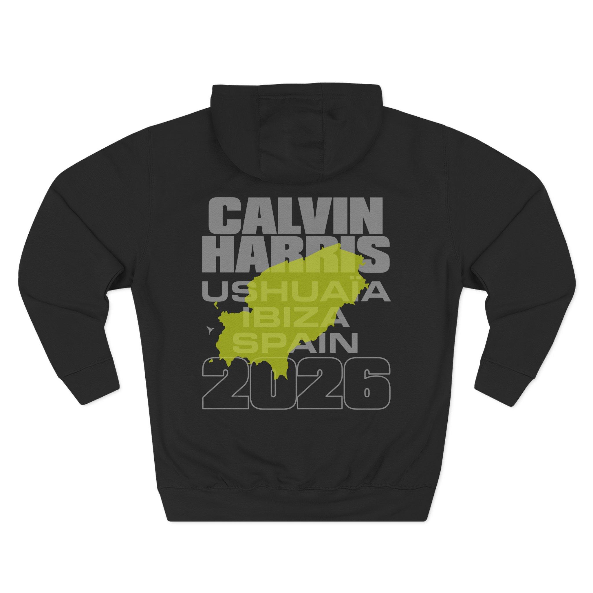 Calvin Harris Ibiza Text Three-Panel Fleece Hoodie - Image 2