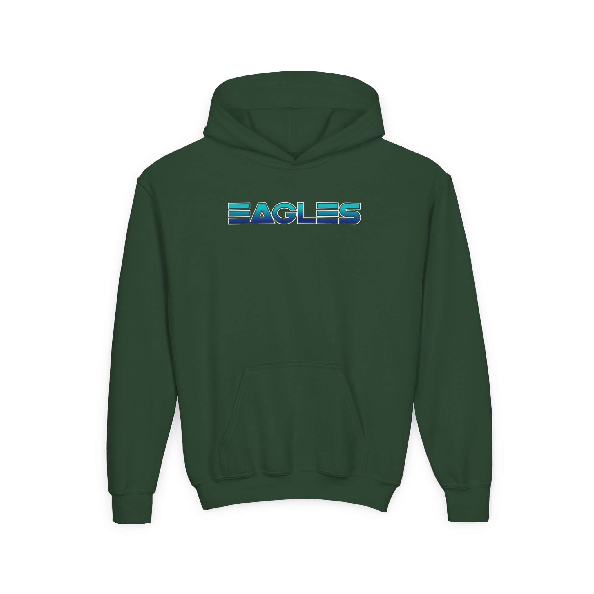Youth The Eagles One of These Nights Logo Heavy Blend Hooded Sweatshirt - Image 5