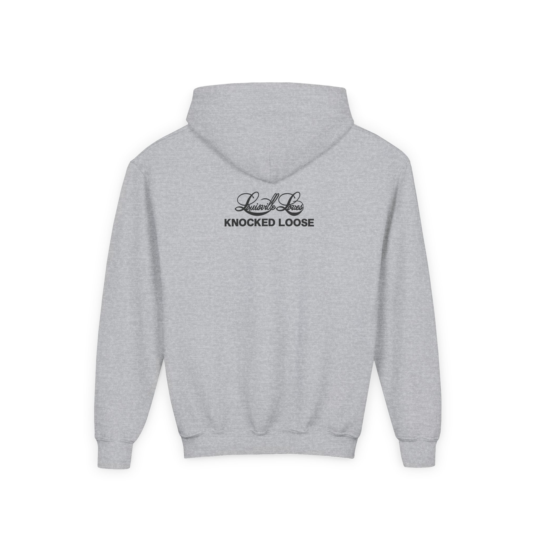 Knocked Loose I Heart Kl Youth Heavy Blend Hooded Sweatshirt - Image 4
