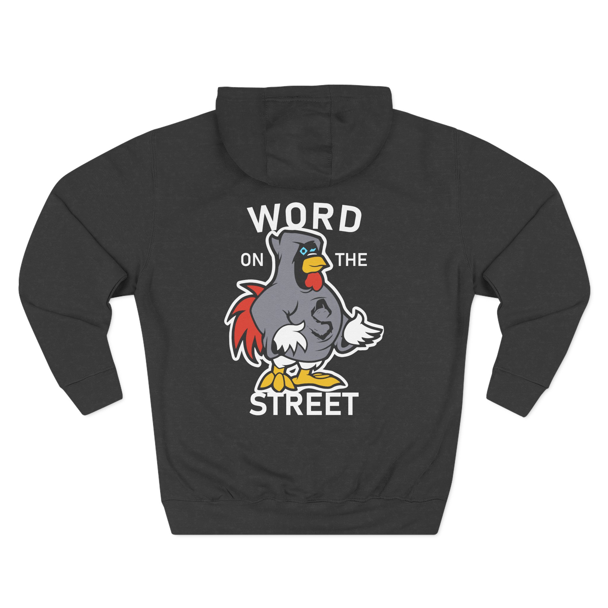 Shroud Chicken Word On The Street Three-Panel Fleece Hoodie - Image 4