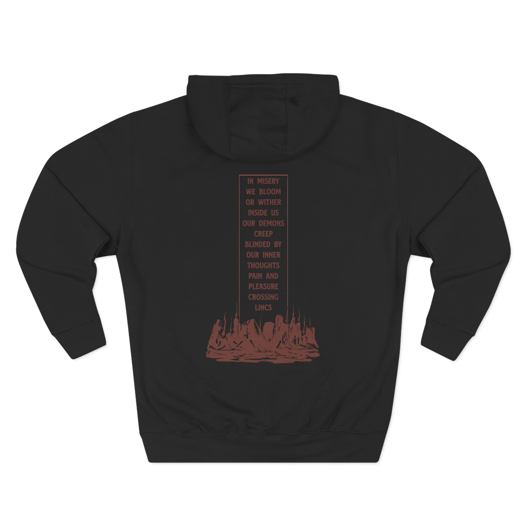 Angelmaker Exit Signs Three-Panel Fleece Hoodie - Image 8