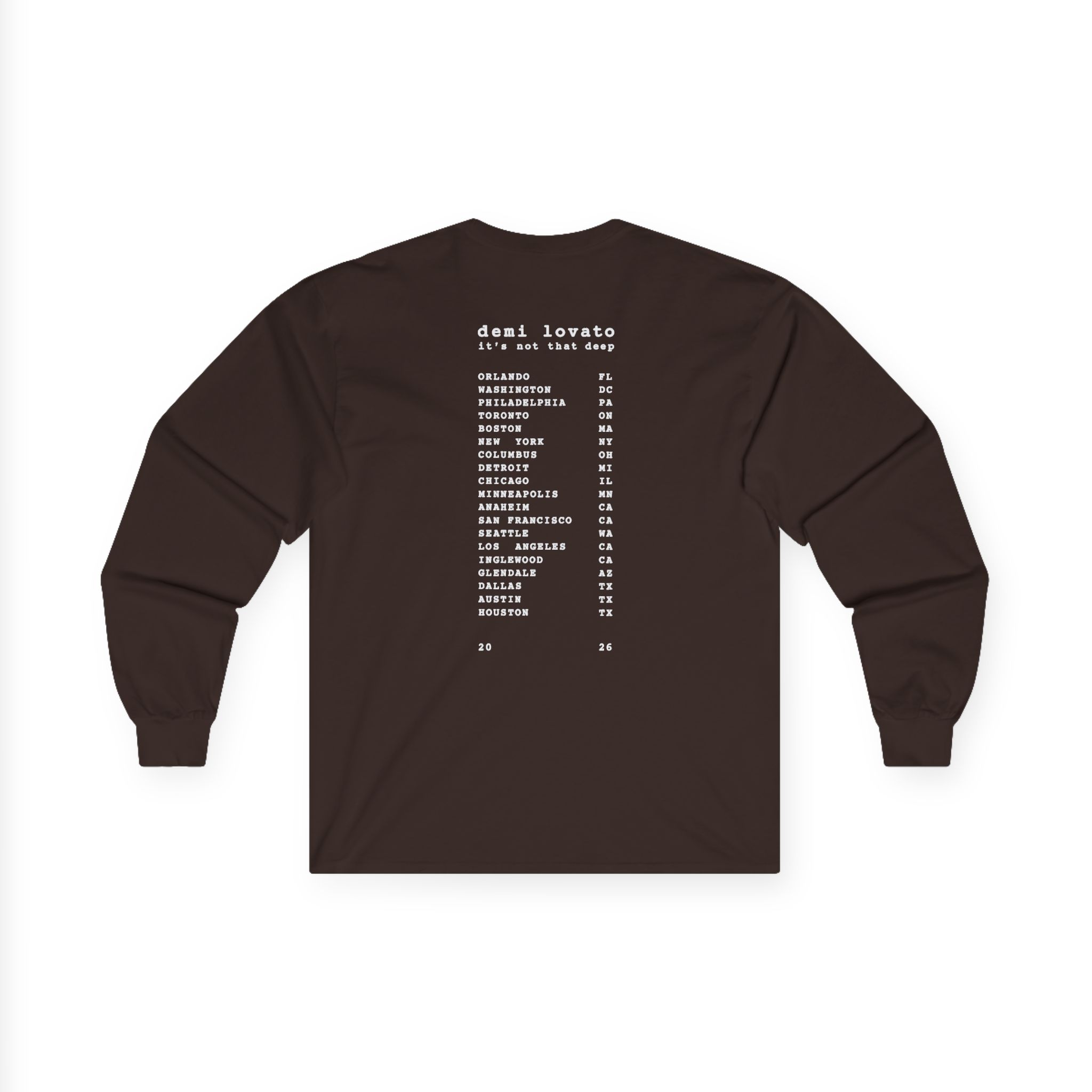 D L It’s Not That Deep Tour Unisex Ultra Cotton Long Sleeve Tee - Image 6