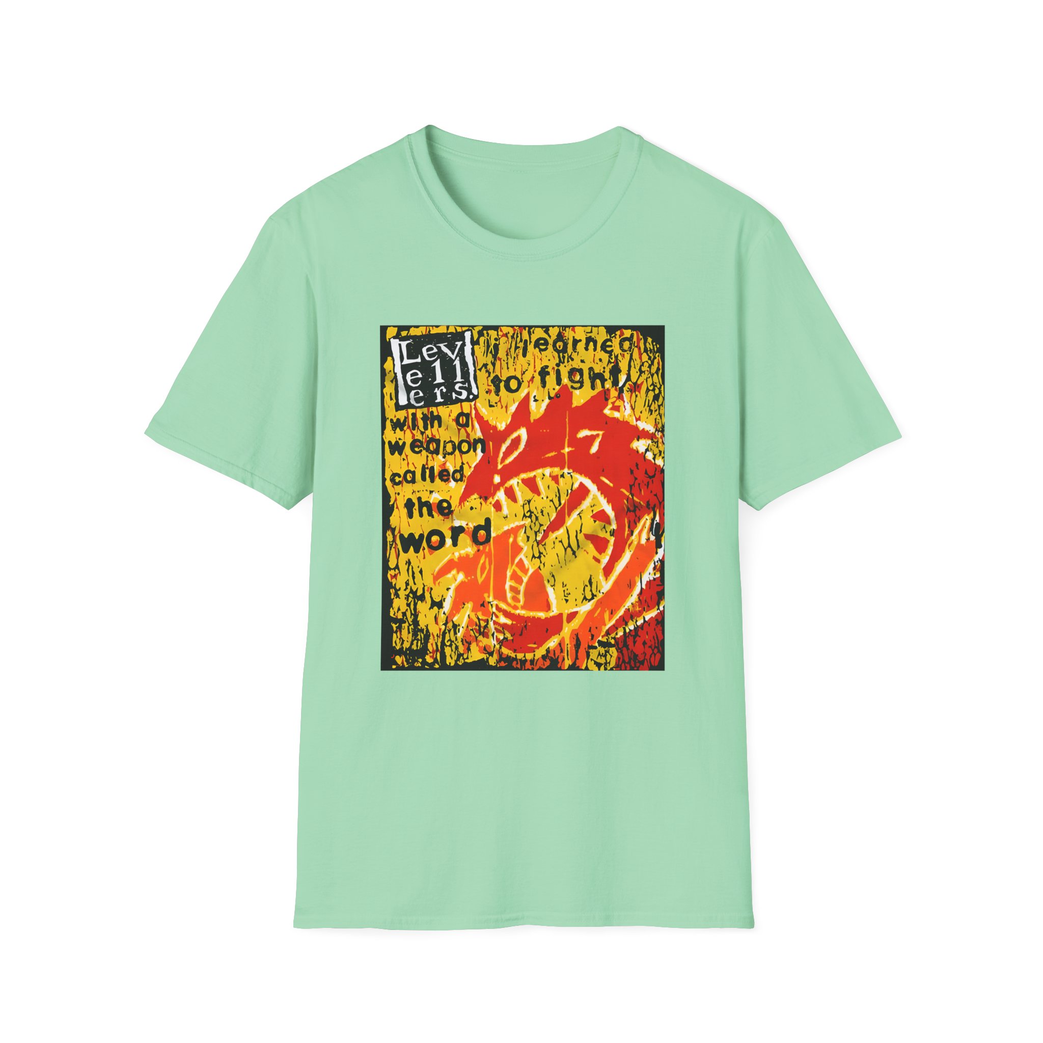 Levellers a Weapon Called the Word Unisex Softstyle T-shirt - Image 9