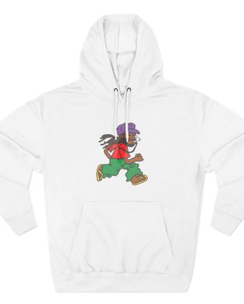 Aminé Running Man Three-panel Fleece Hoodie