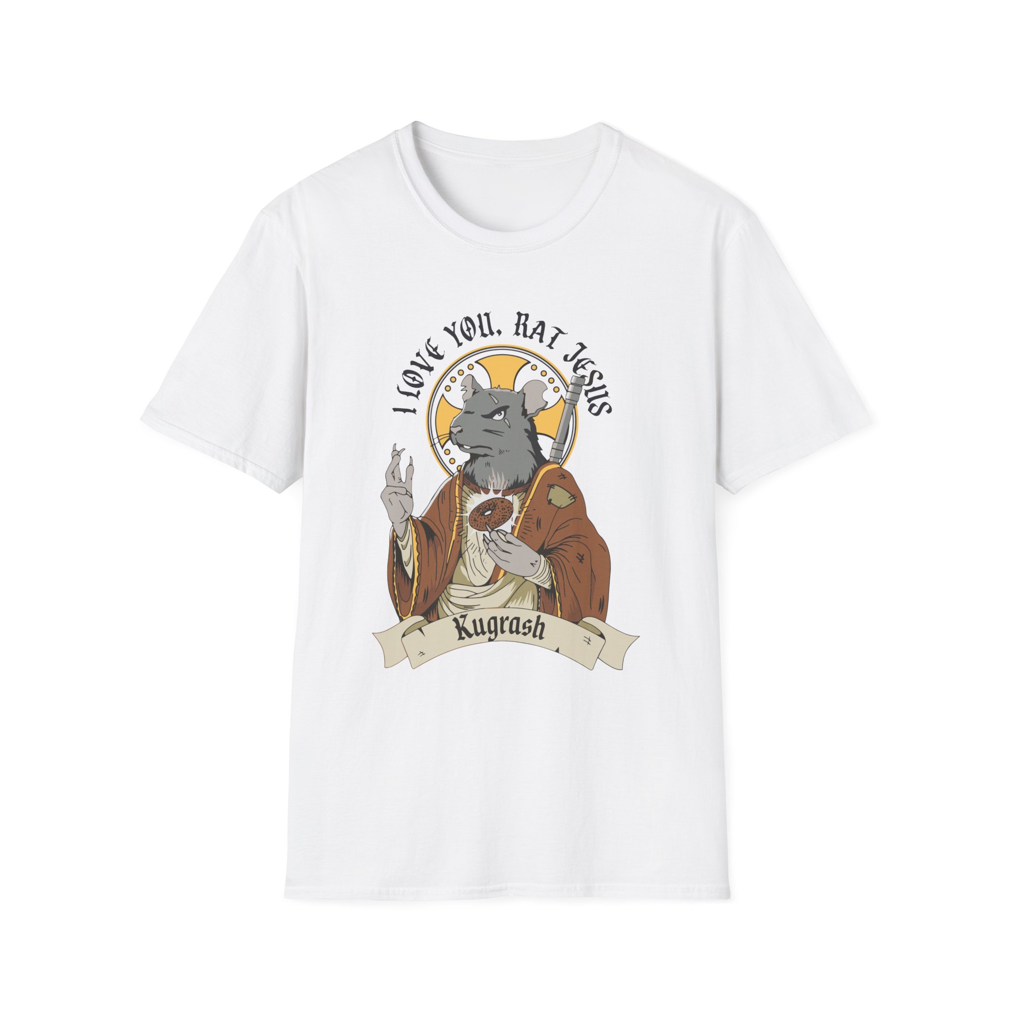 Dropout Rat Jesus Unisex Softstyle T-shirt