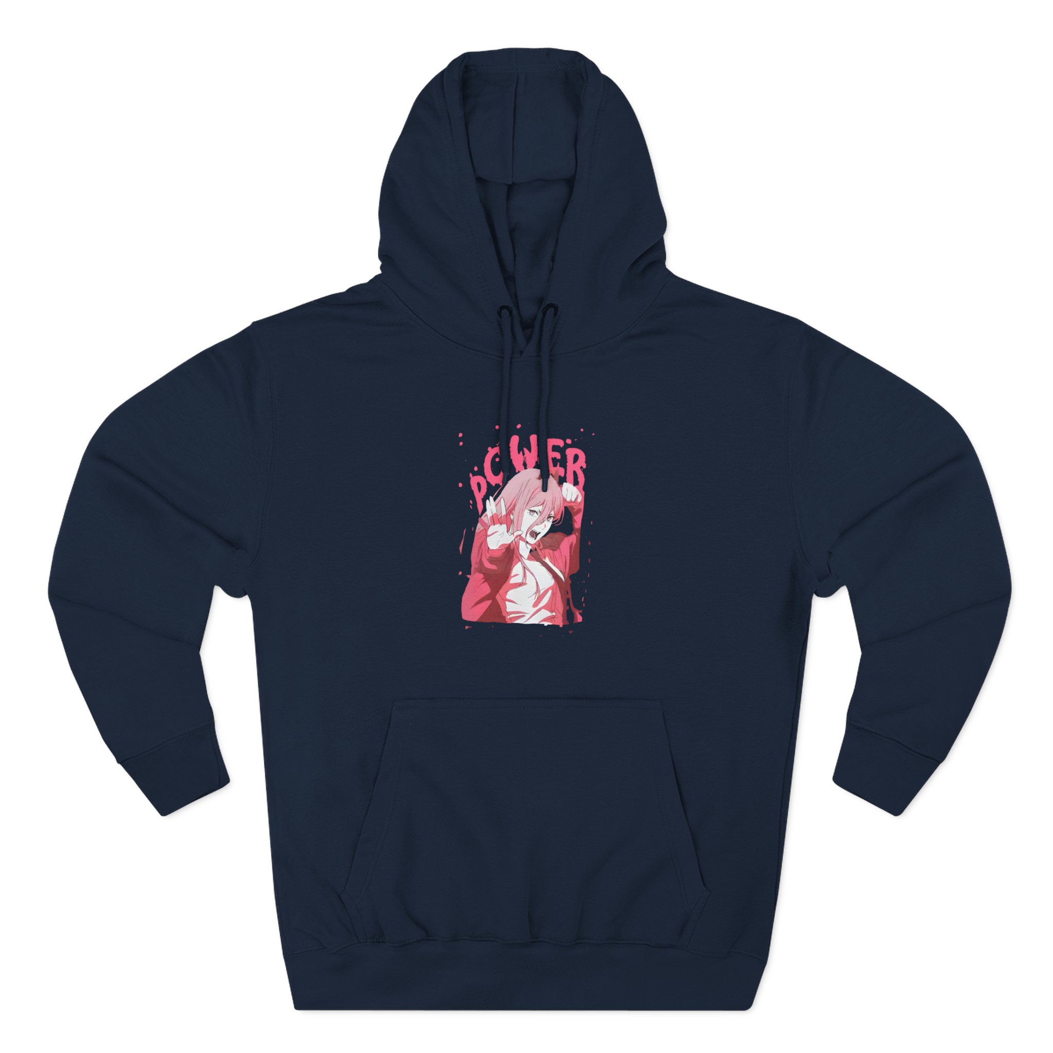 Chainsaw Man Power Splatter Three-panel Fleece Hoodie - Image 11