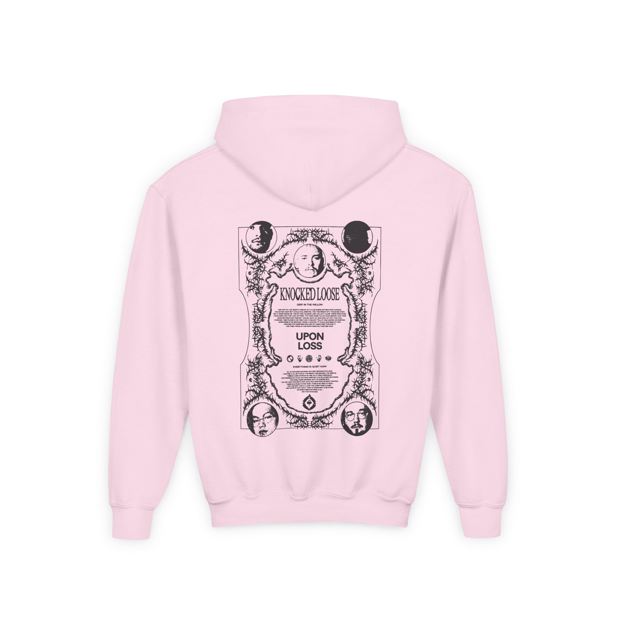 Knocked Loose Upon Loss Wolves Youth Heavy Blend Hooded Sweatshirt - Image 6