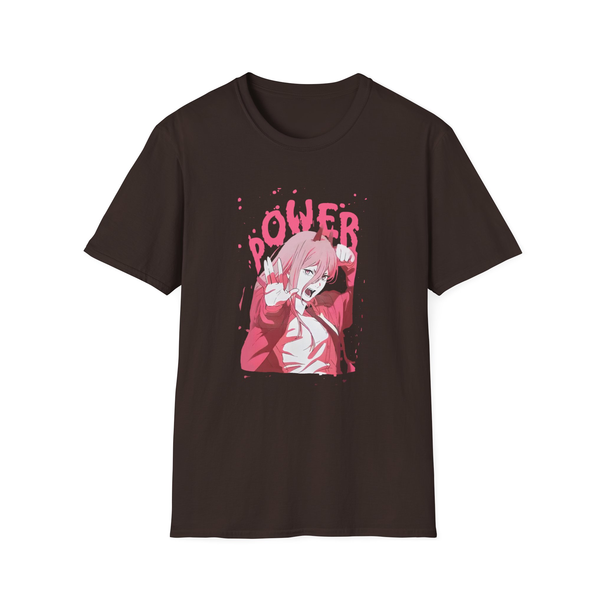 Chainsaw Man Power Splatter Unisex Softstyle T-Shirt - Image 3