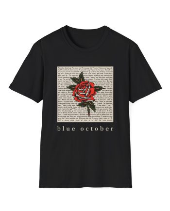 Blue October Rose Lyric Unisex Softstyle T-Shirt