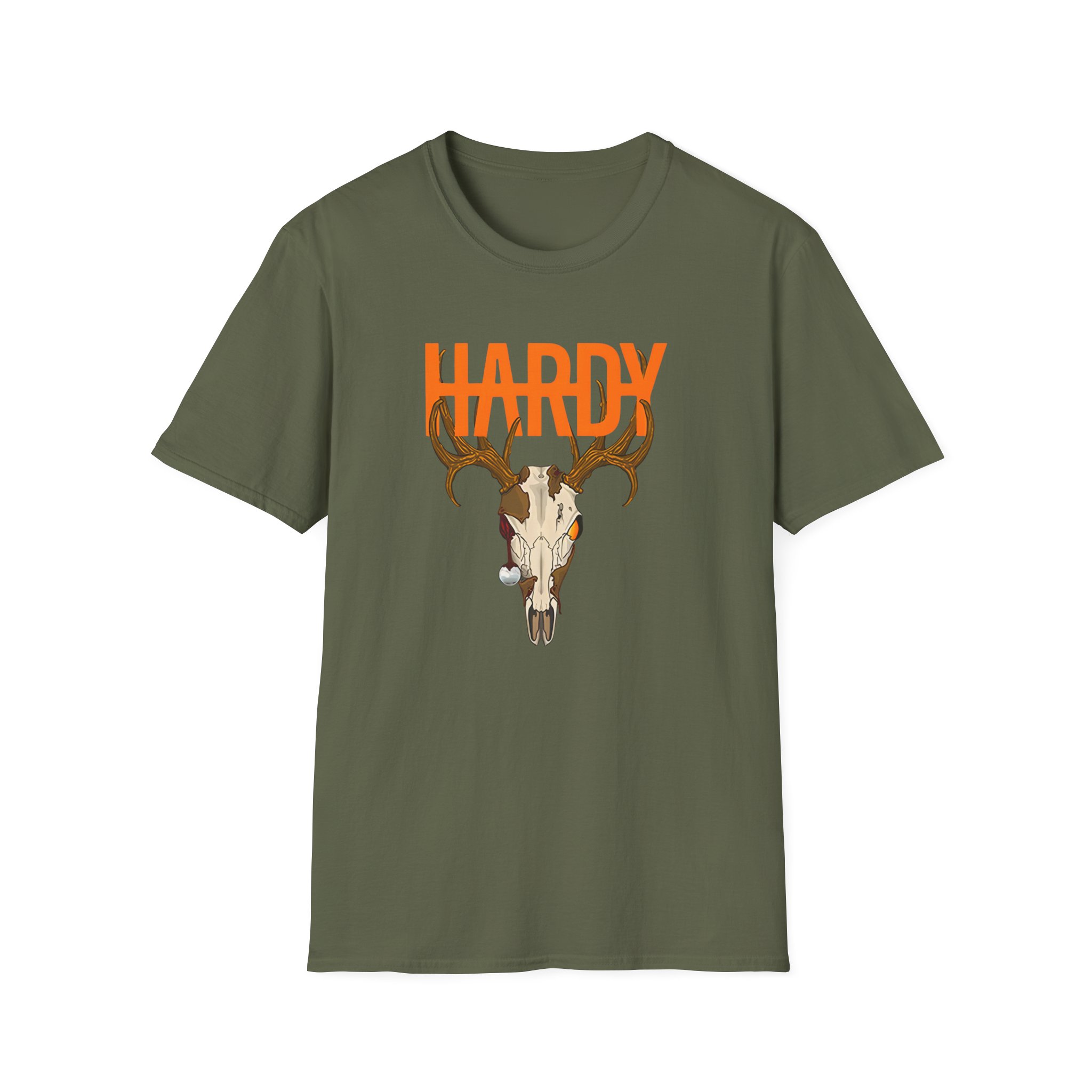 Hd Deer Skull Unisex Softstyle T-Shirt - Image 5