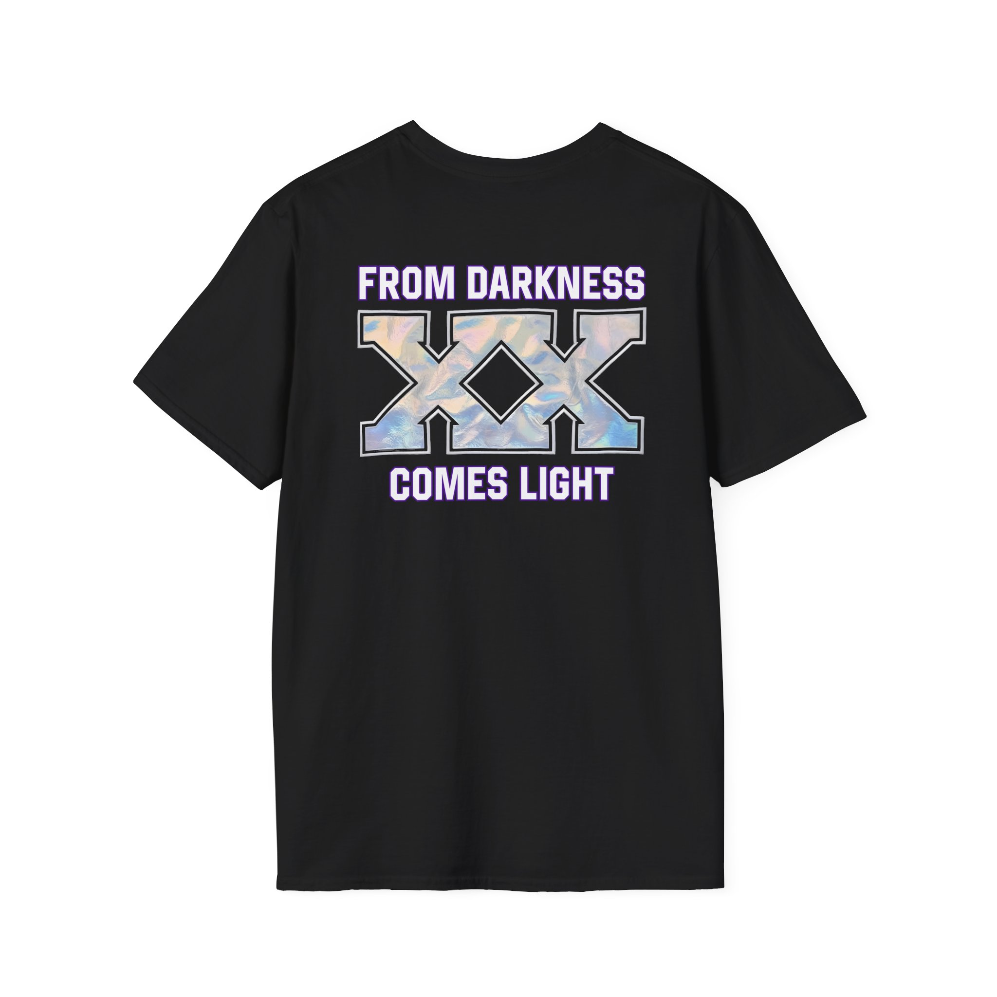 Deathpact From Darkness xx Comes Light Unisex Softstyle T-shirt - Image 2