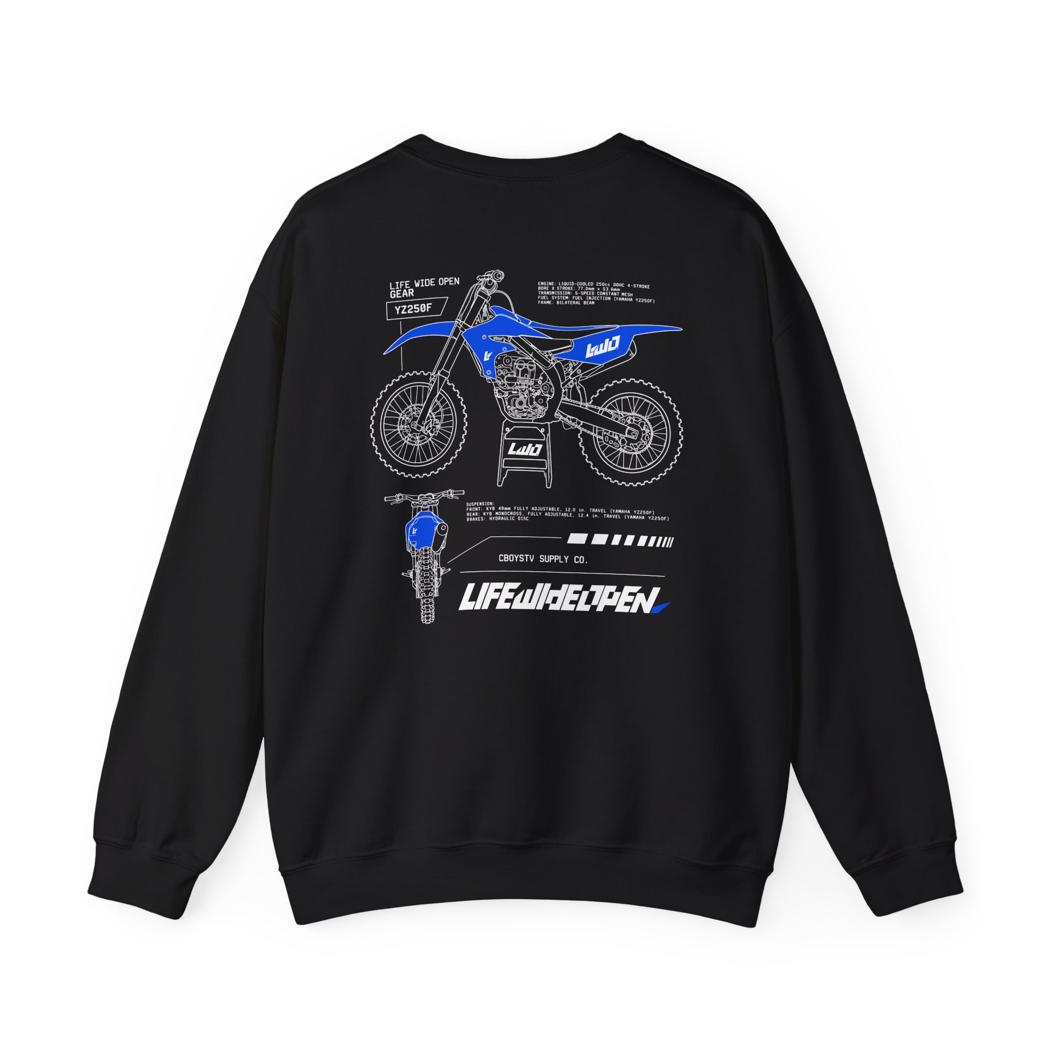 Cboystv Yamaha Spec Unisex Heavy Blend™ Crewneck Sweatshirt - Image 2