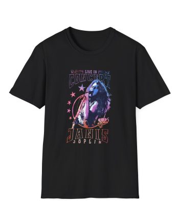 Janis Joplin Concer Unisex Softstyle T-shirt