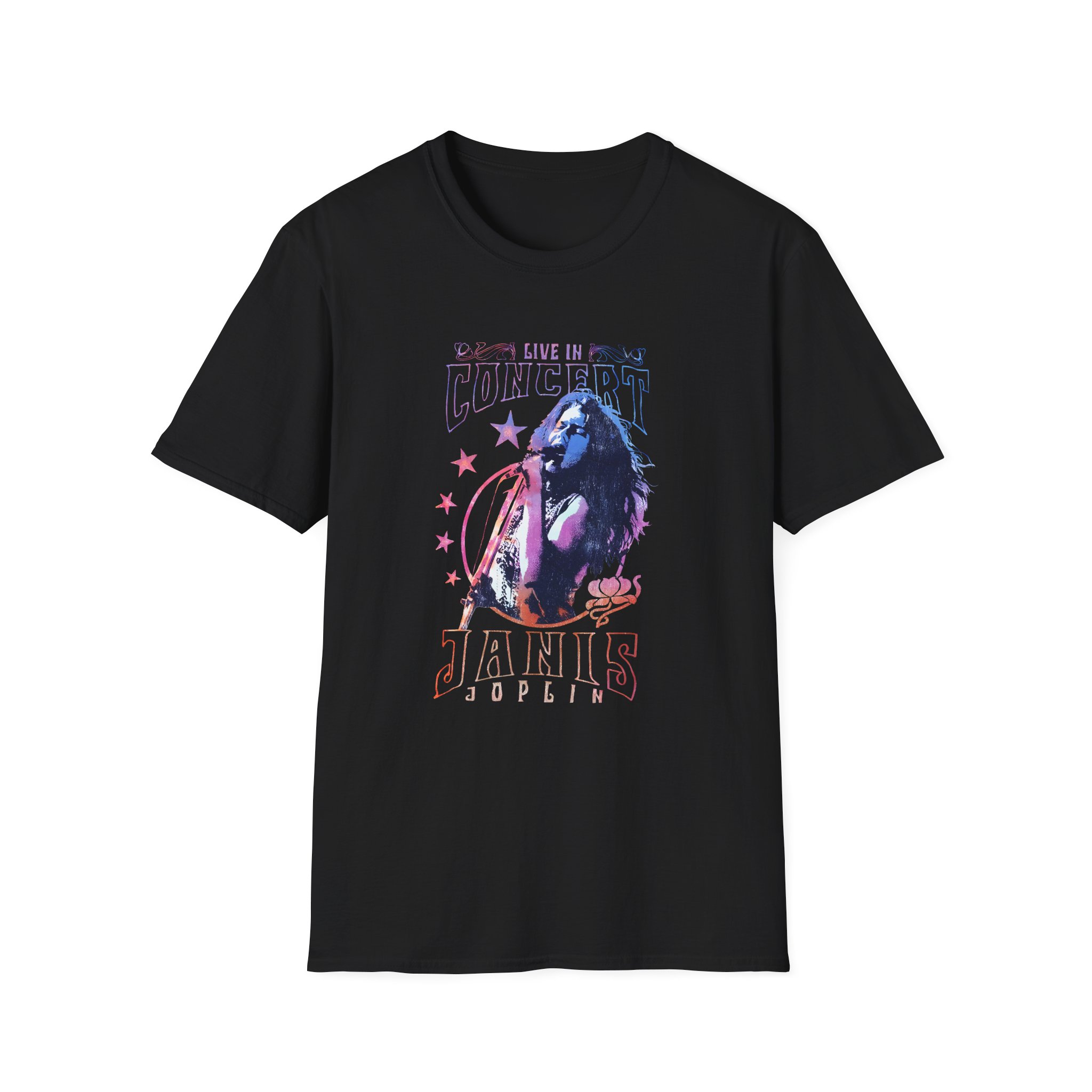 Janis Joplin Concer Unisex Softstyle T-shirt