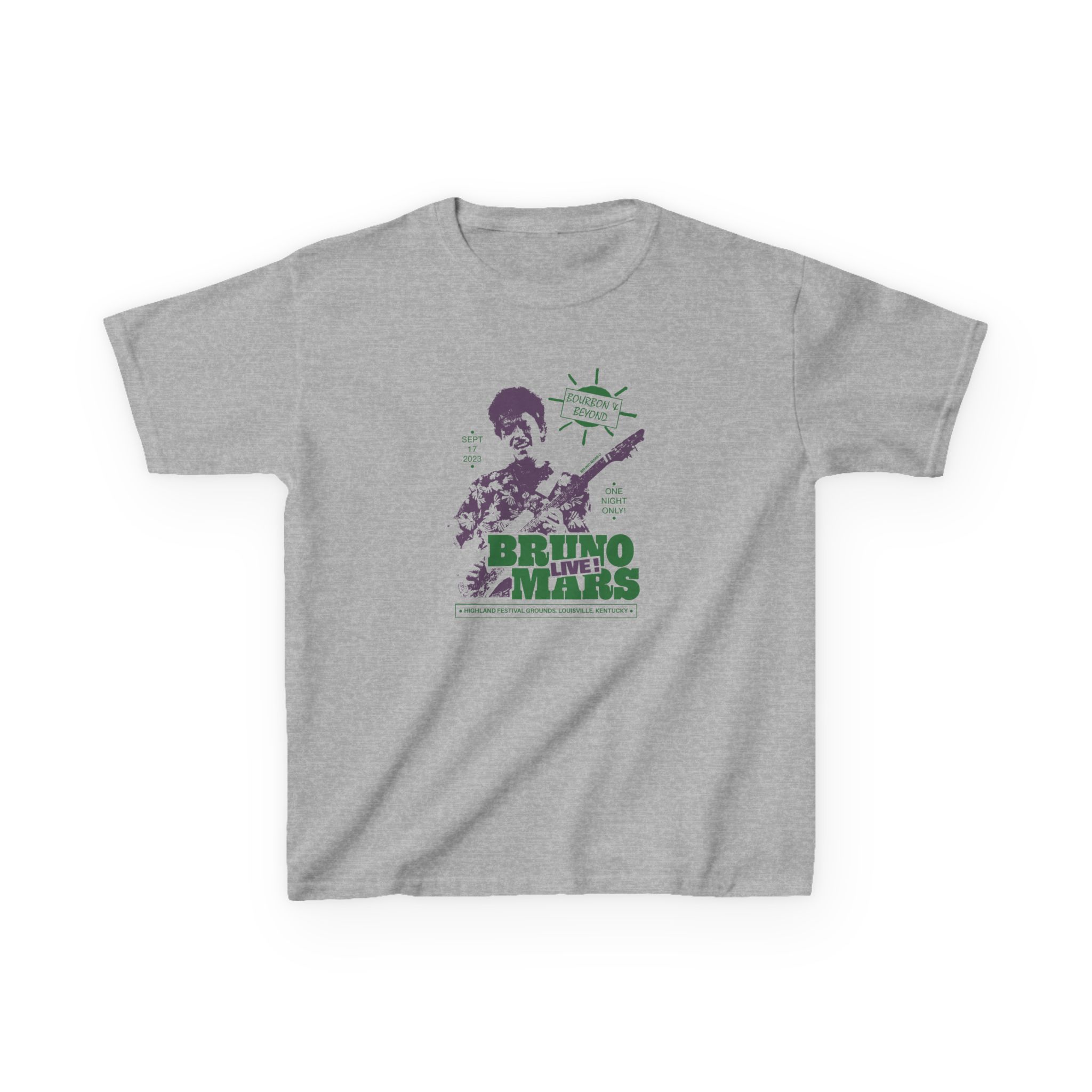 Kids Bruno Mars Live Bourbon & Beyond Heavy Cotton™ Tee - Image 7