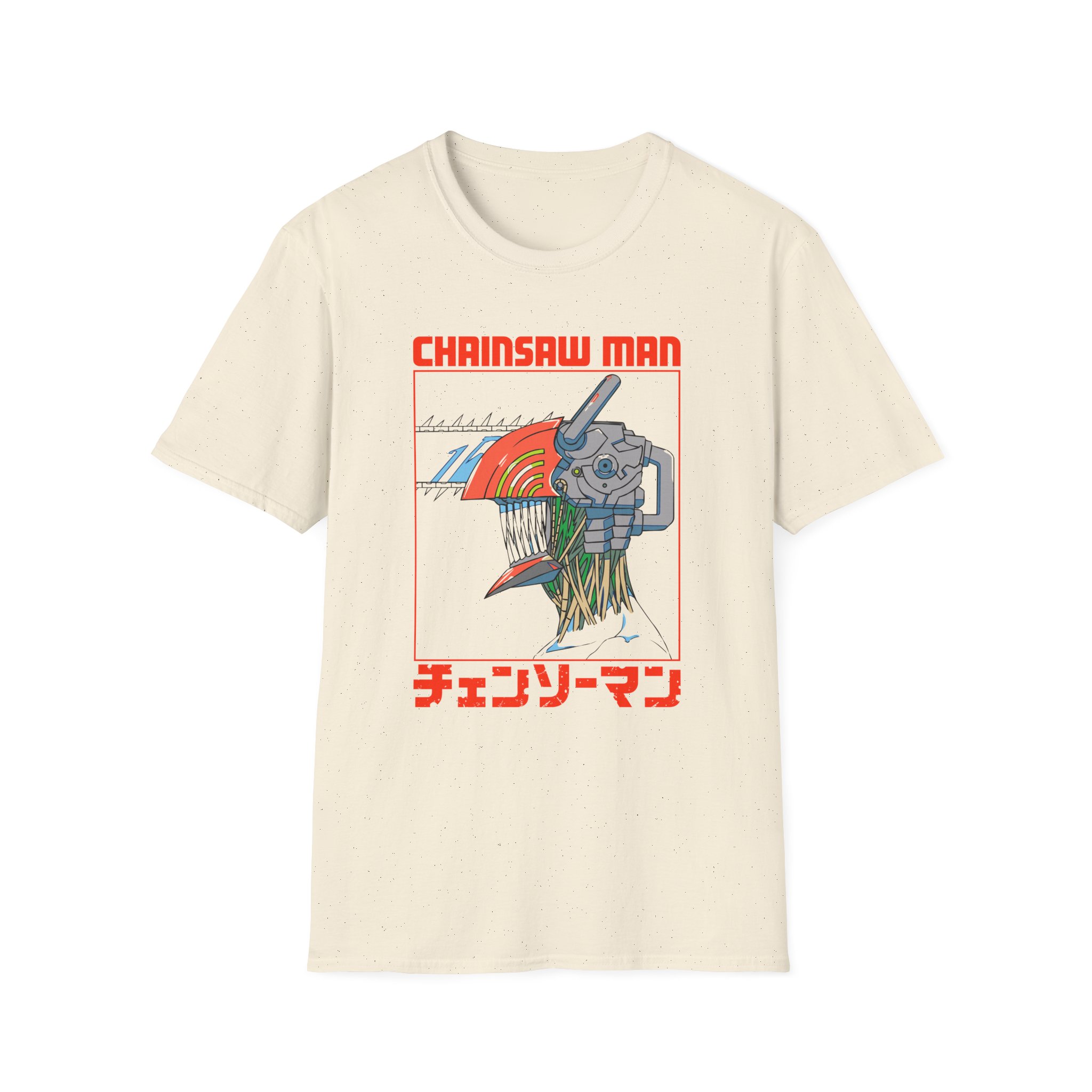 Chainsaw Man Three Tone Unisex Softstyle T-Shirt - Image 7