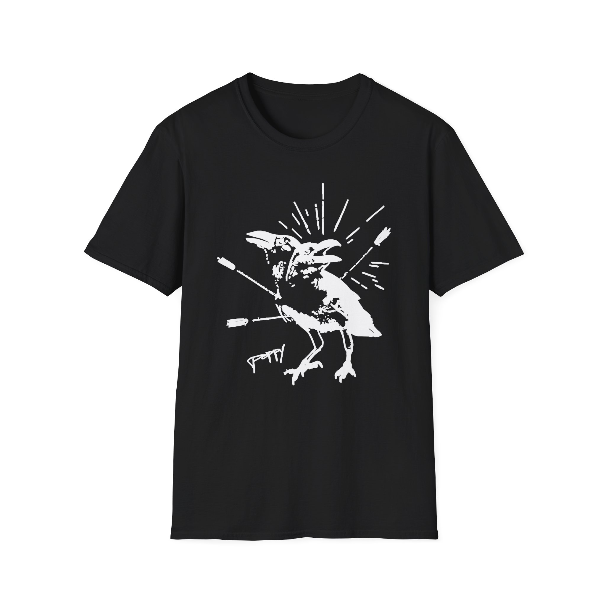 Poppy Coward Birds Unisex Softstyle T-Shirt