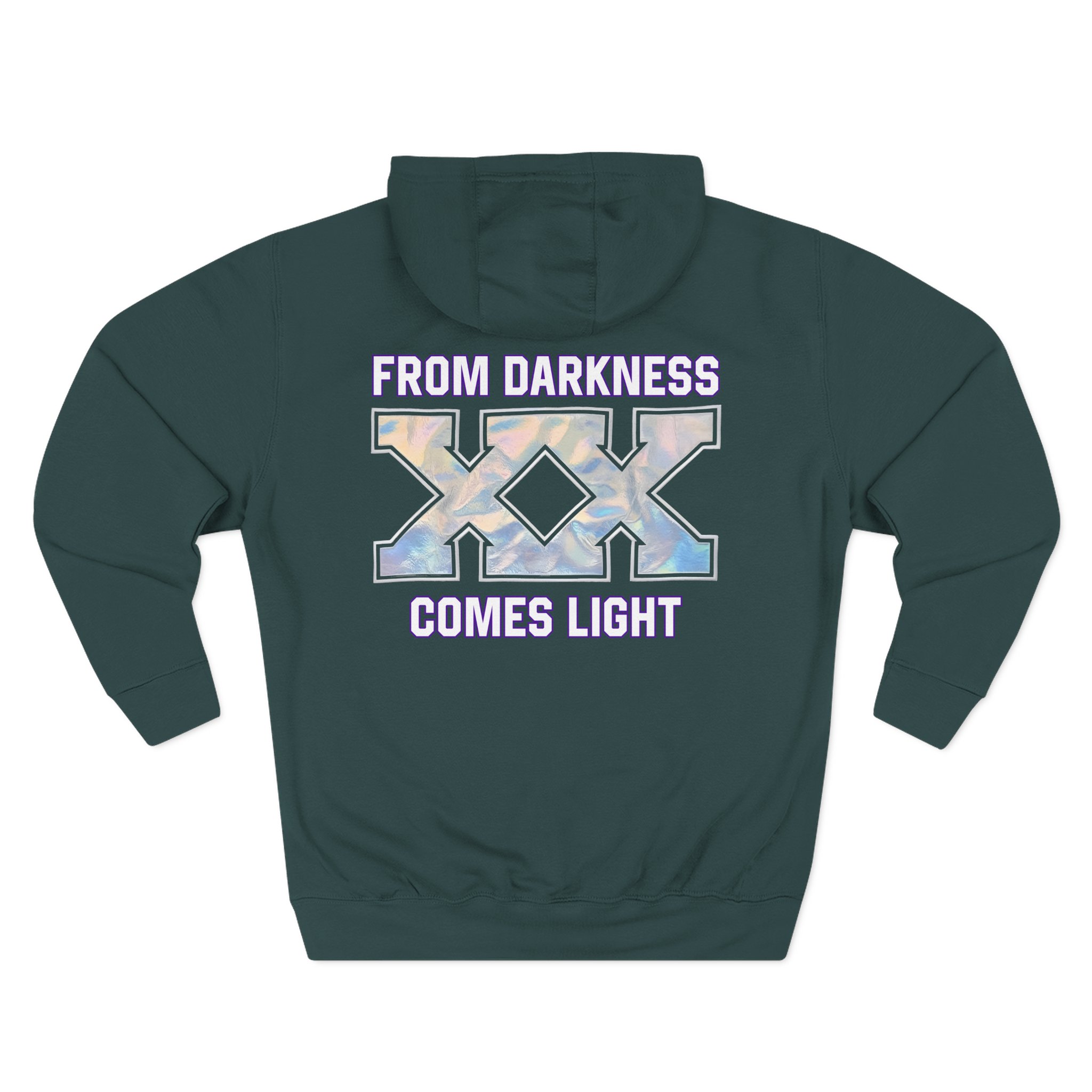 Deathpact From Darkness xx Comes Light Three-Panel Fleece Hoodie - Image 4