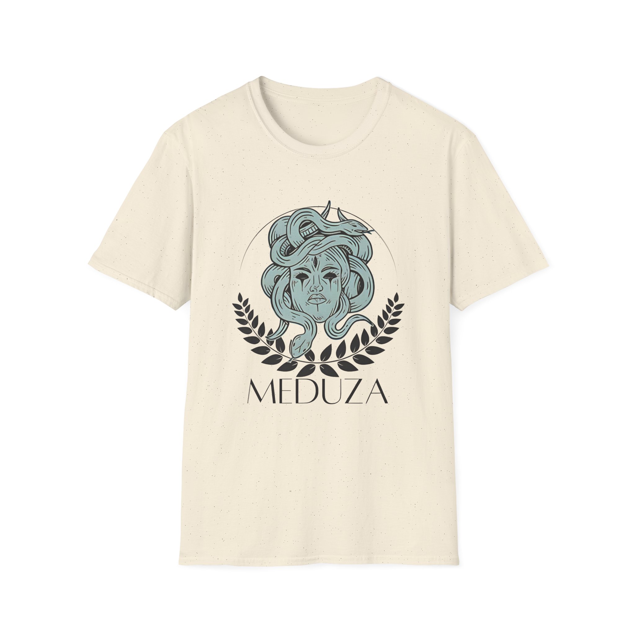 Meduza Head Fleece Unisex Softstyle T-Shirt - Image 9
