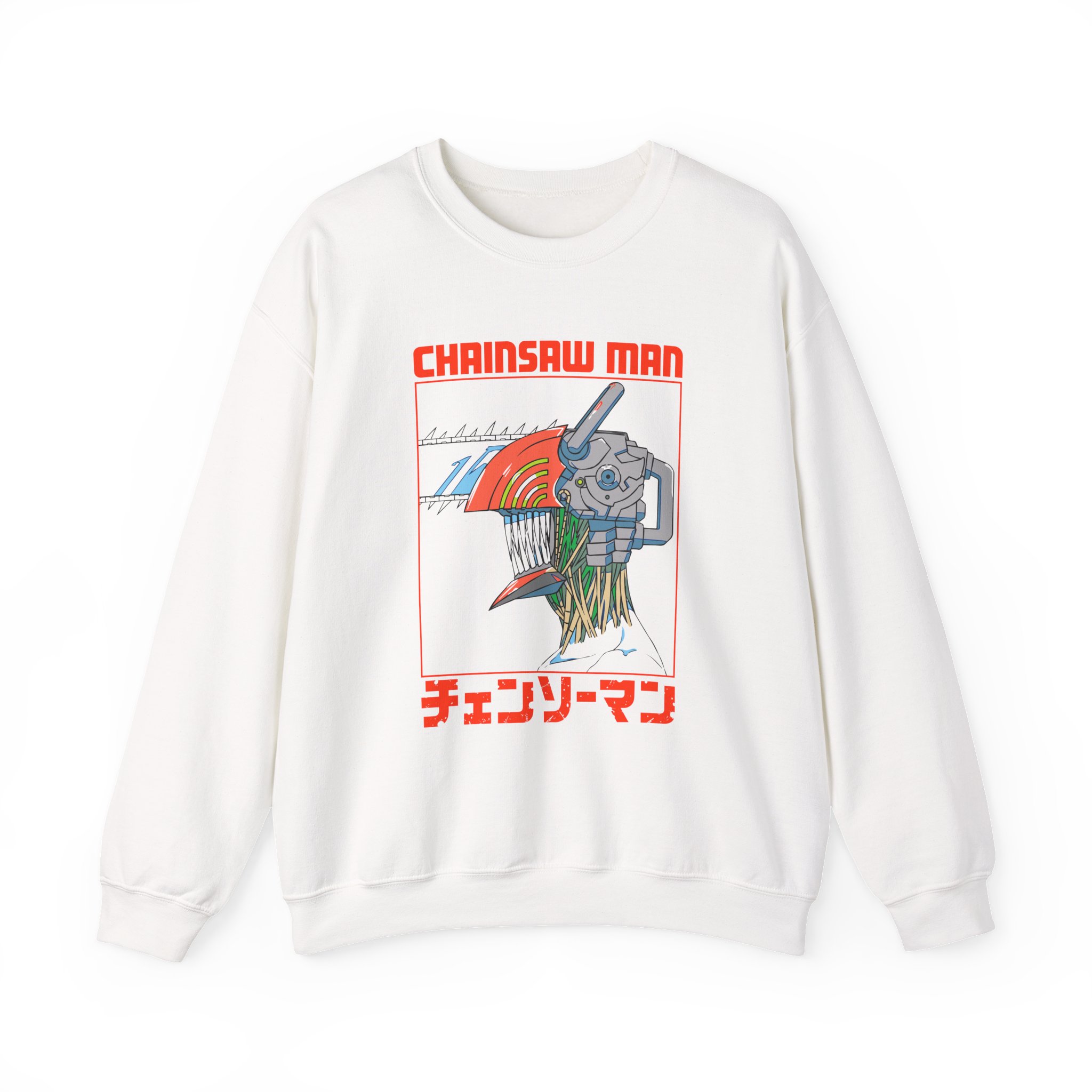 Chainsaw Man Three Tone Unisex Heavy Blend™ Crewneck Sweatshirt