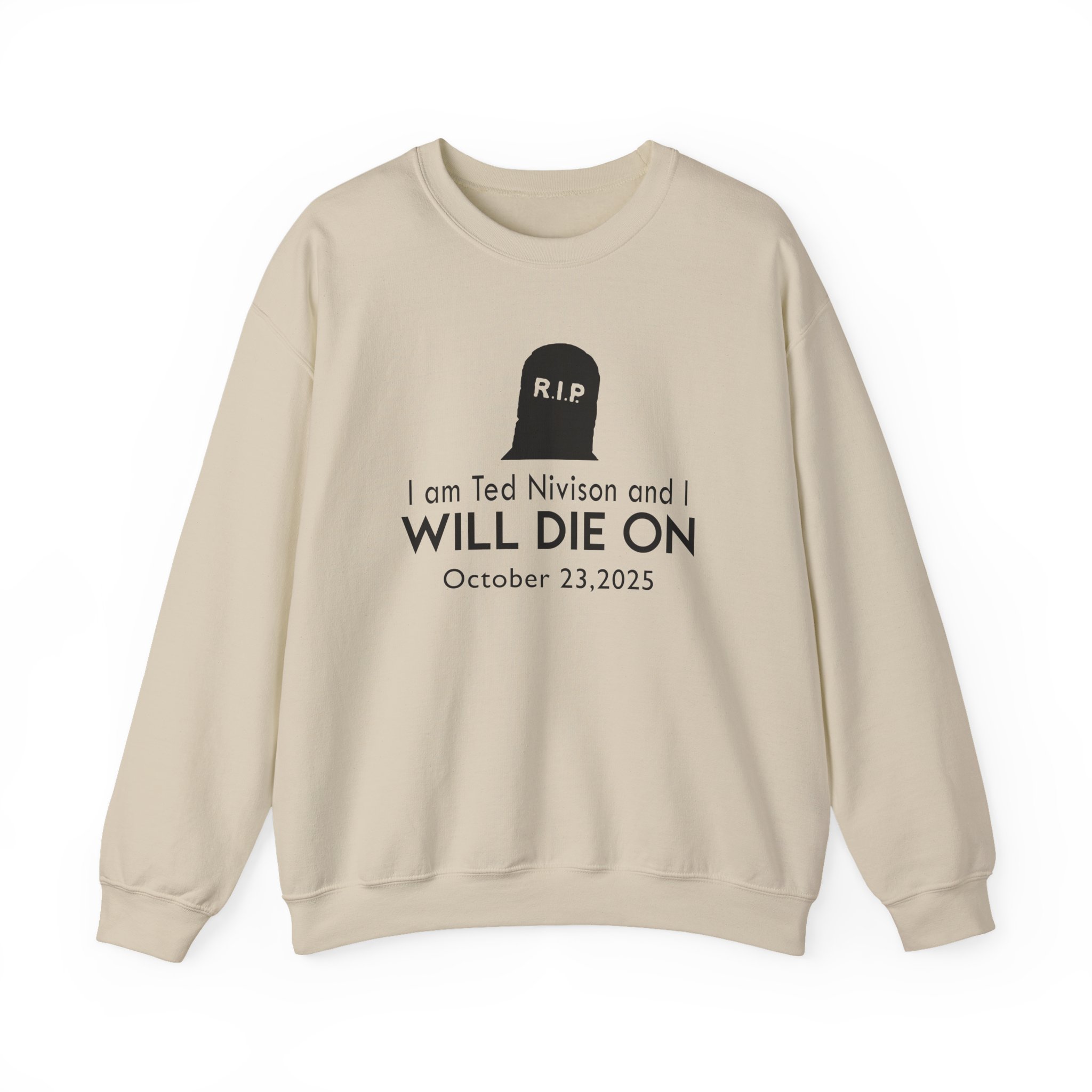 Jschlatt I Am Ted Nivison and I Will Die on Unisex Heavy Blend™ Crewneck Sweatshirt - Image 7