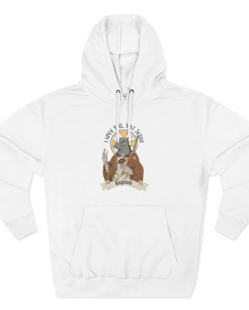 Dropout  Rat Jesus Three-Panel Fleece Hoodie