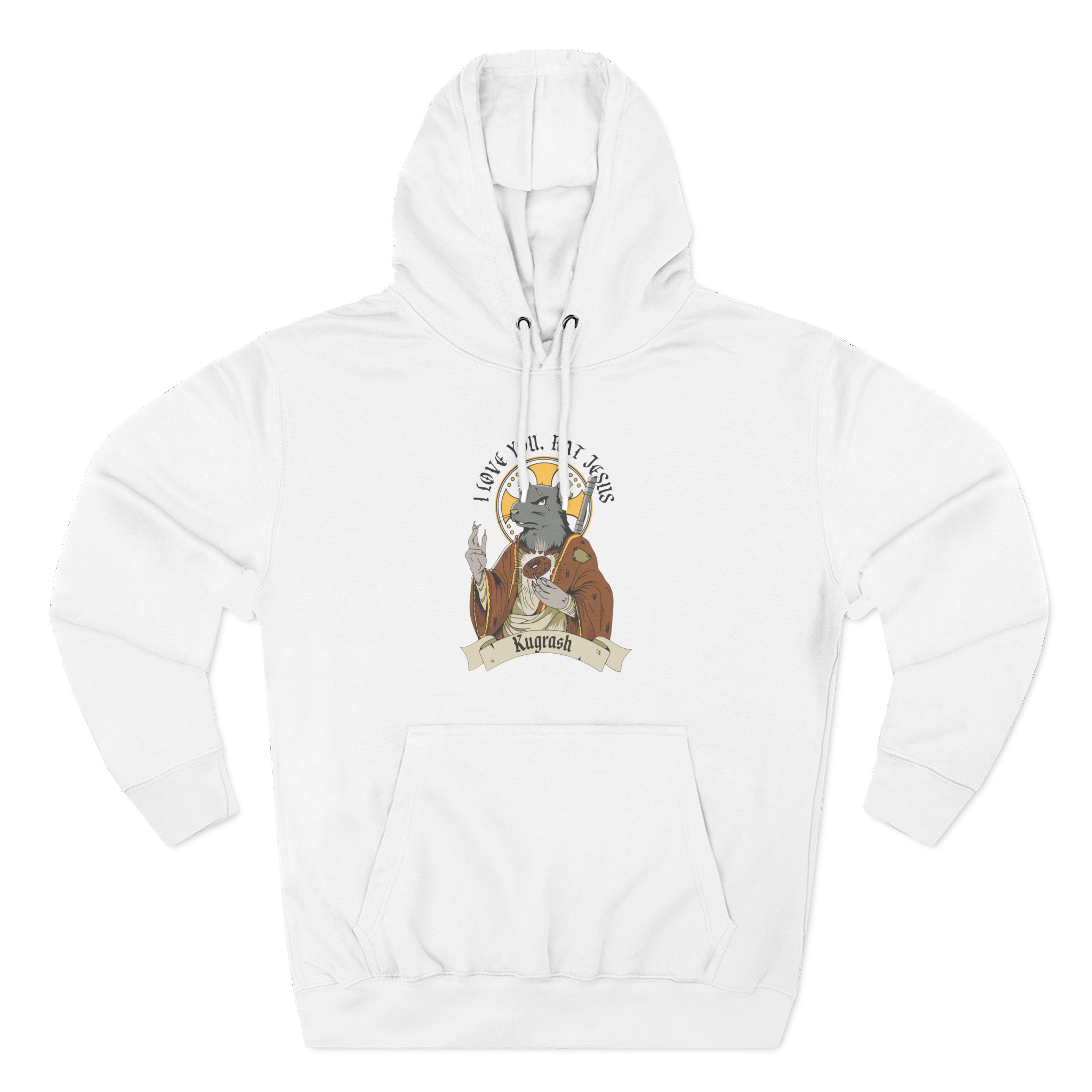 Dropout Rat Jesus Three-Panel Fleece Hoodie