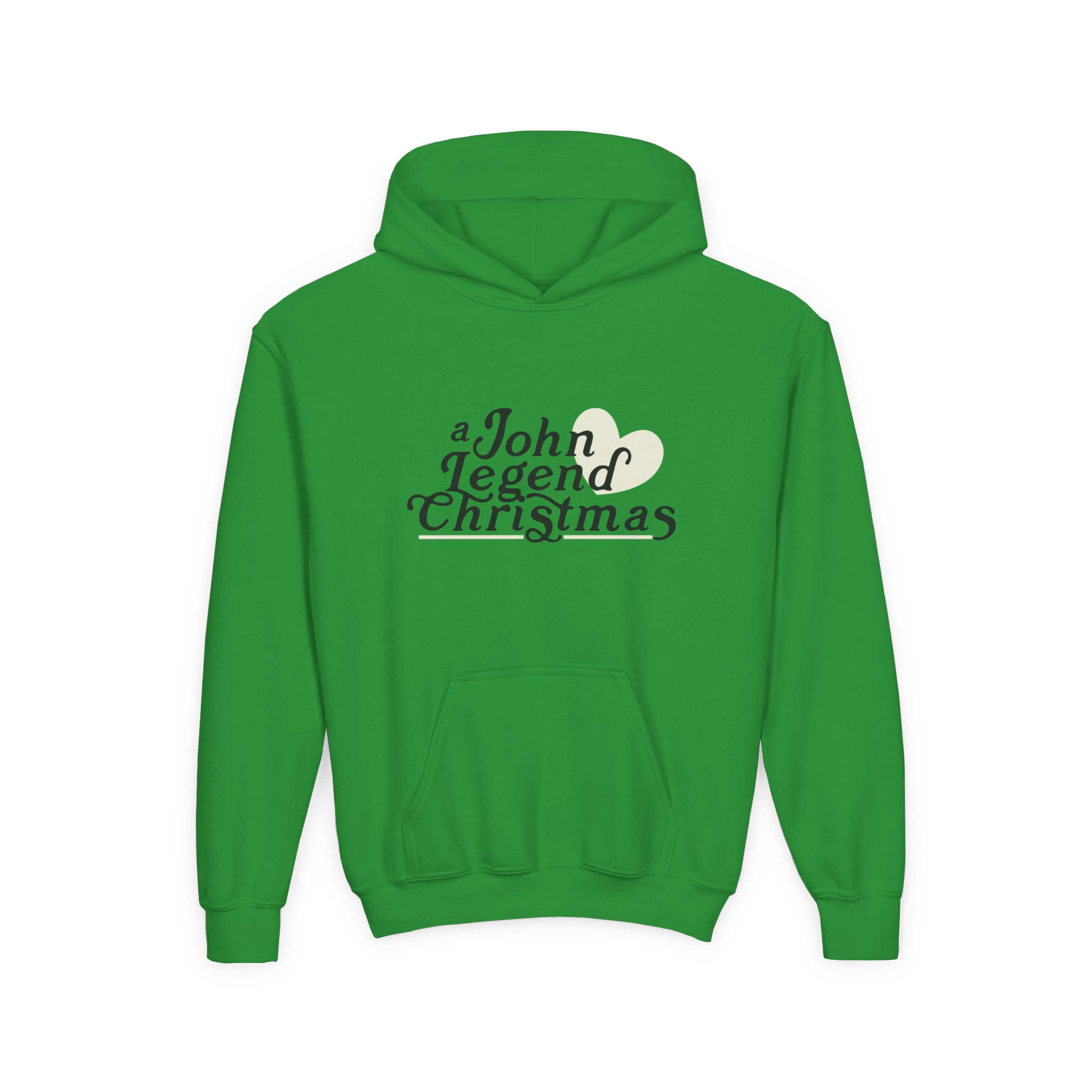 John Legend Christmas Youth Heavy Blend Hooded Sweatshirt - Image 11