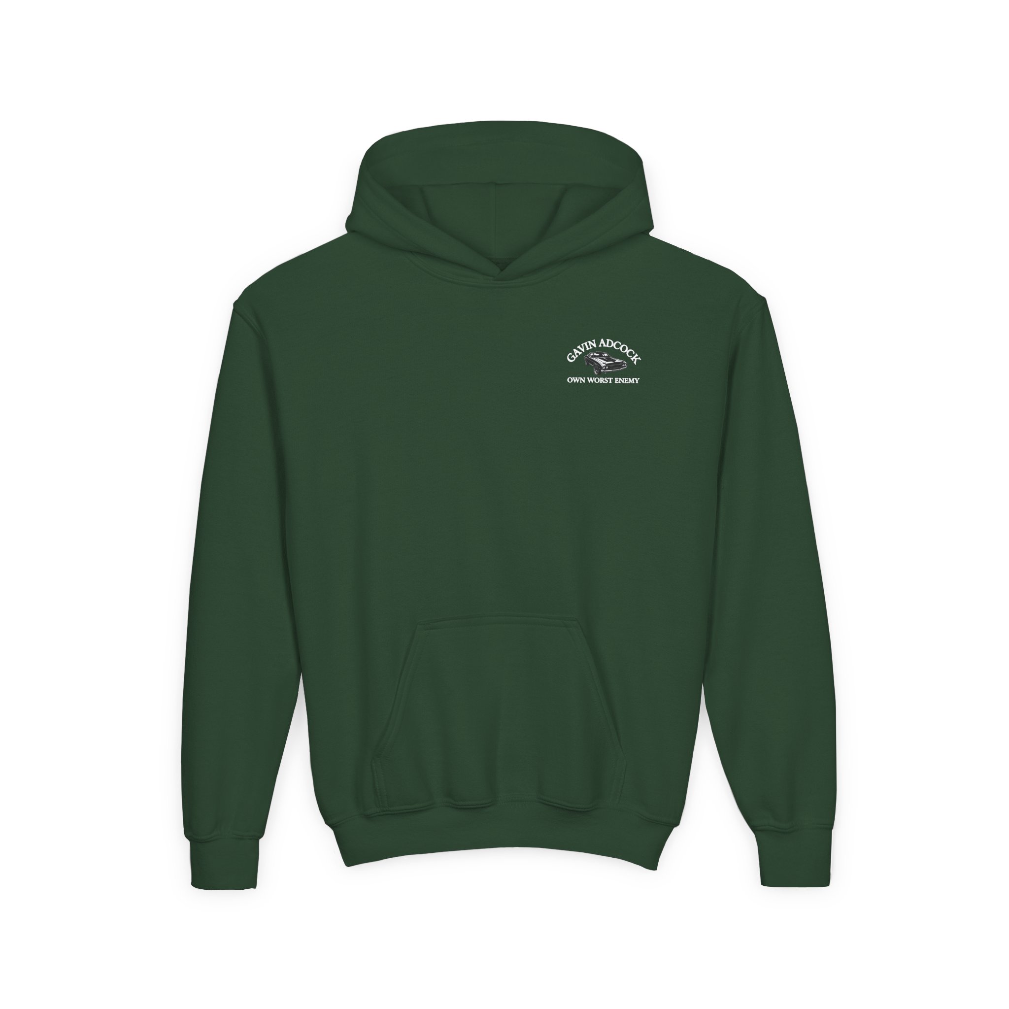 Gavin Adcock My Own Worst Enemy Youth Heavy Blend Hooded Sweatshirt - Image 5