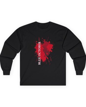 Blue October Splatter Heart Unisex Ultra Cotton Long Sleeve Tee