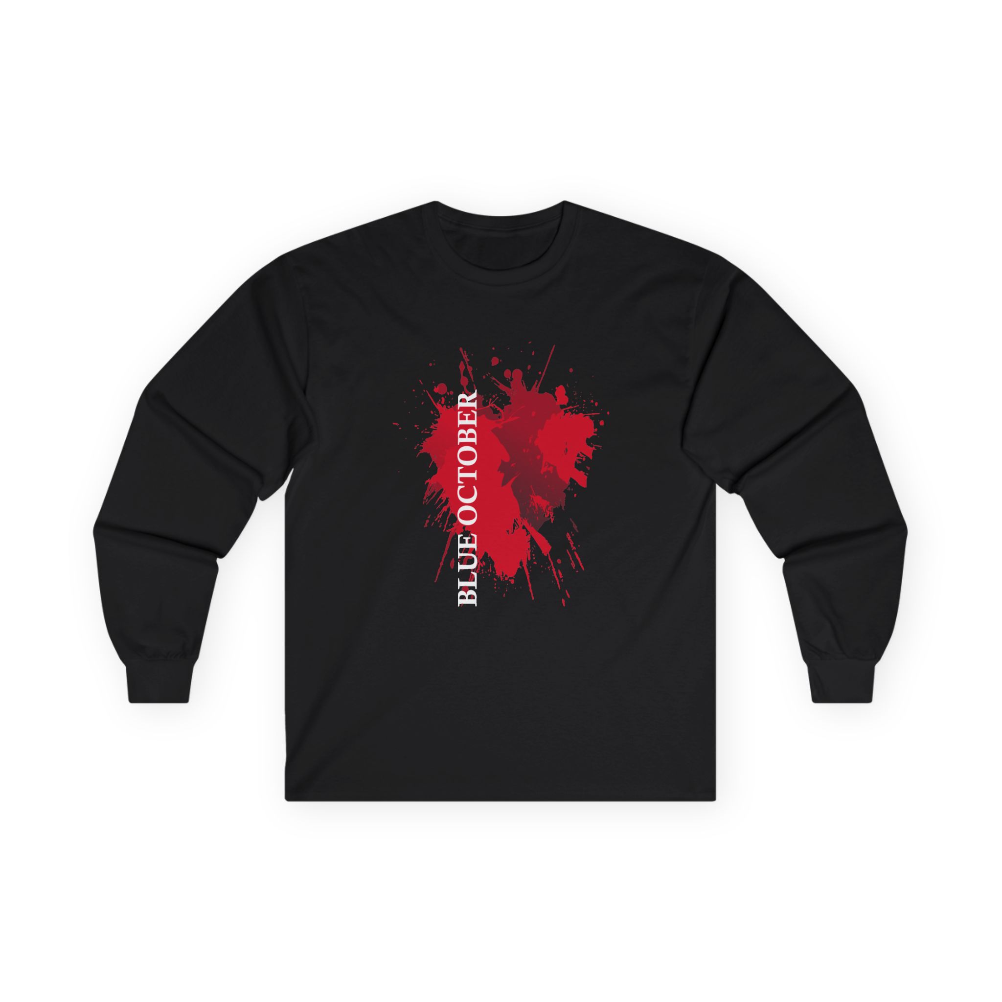 Blue October Splatter Heart Unisex Ultra Cotton Long Sleeve Tee
