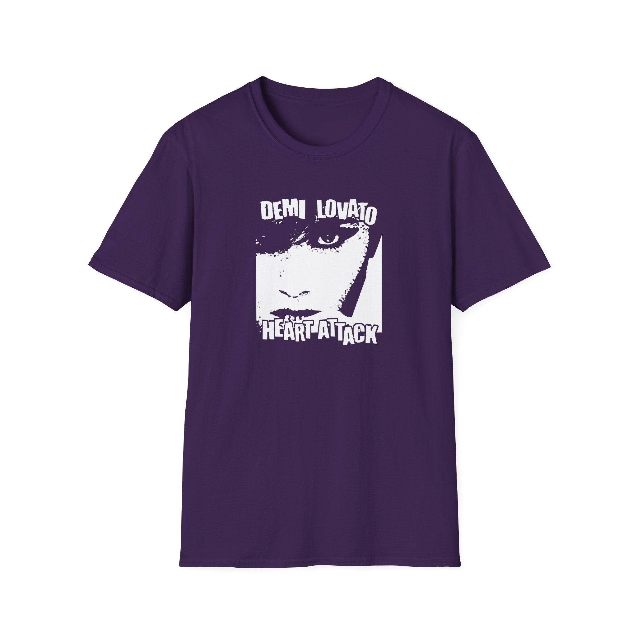 D L Heart Attack Anniversary Unisex Softstyle T-Shirt - Image 13